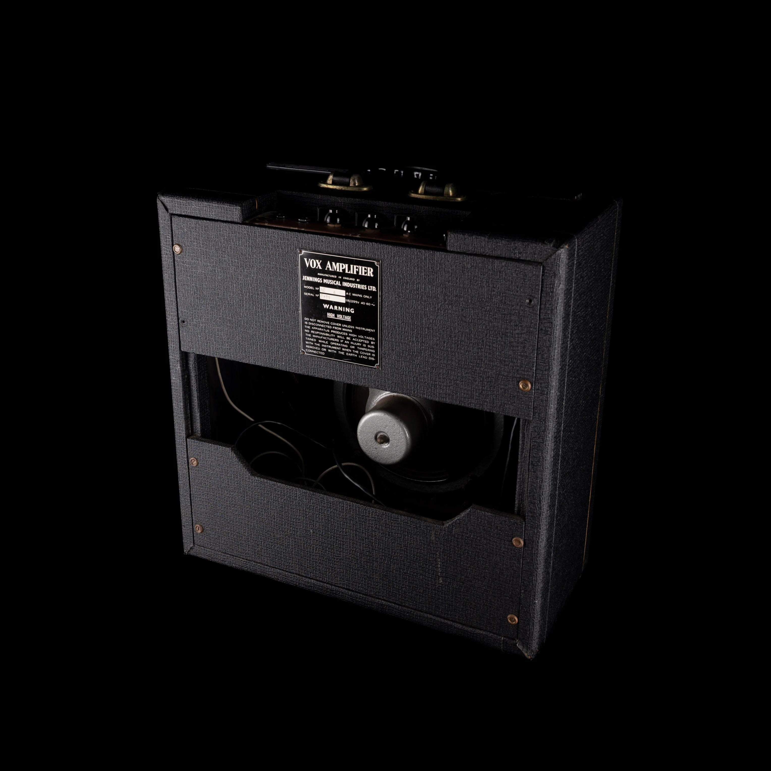 Vintage 1963 Vox AC-4 1x8" Guitar Amp Combo JMI With Original Footswitch Black - Image 12