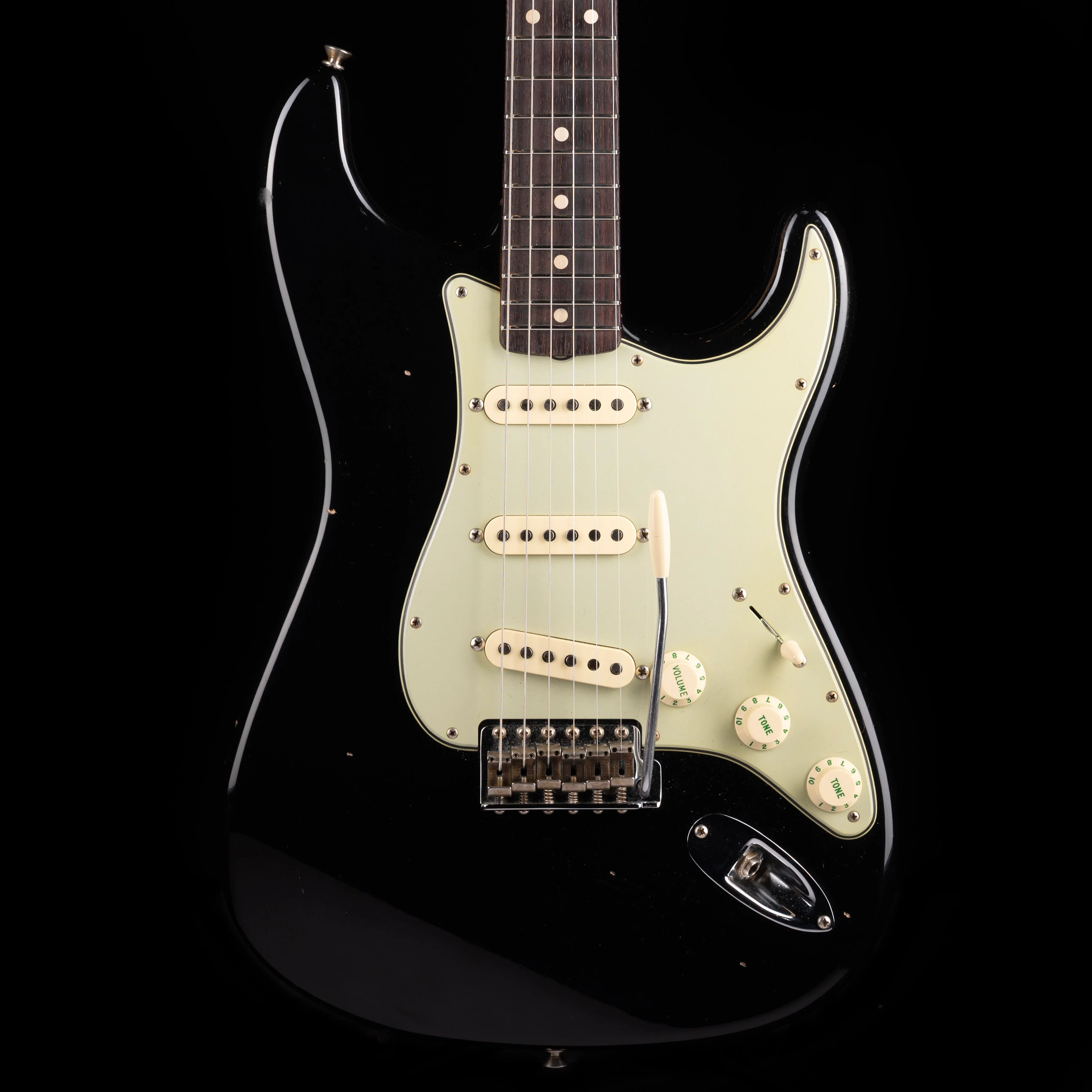 Used 2023 Fender Custom Shop 1962 Strat Journeyman Relic - Black  With OHSC