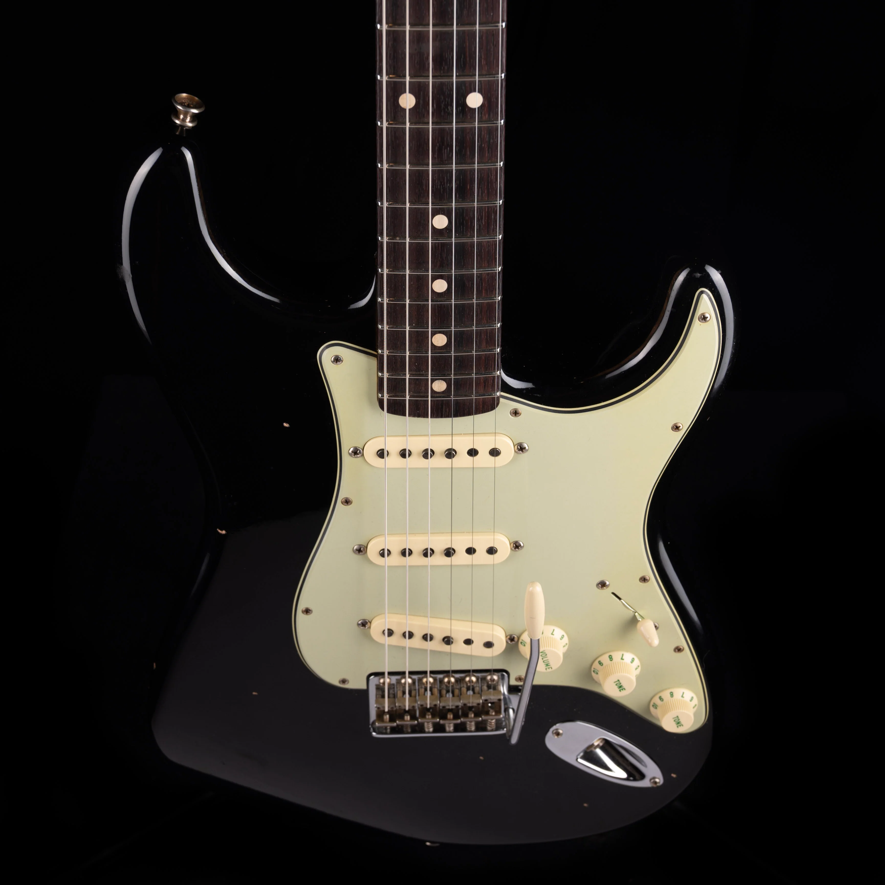 Used 2023 Fender Custom Shop 1962 Strat Journeyman Relic - Black  With OHSC - Image 7