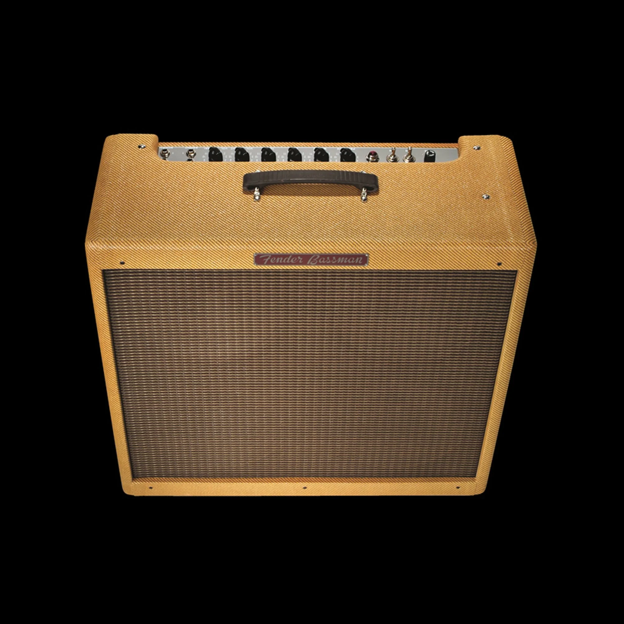 Fender American Vintage '59 Bassman Lacquered Tweed Tube Guitar Amp Combo - Demo - Serial # AA27560 - Image 6