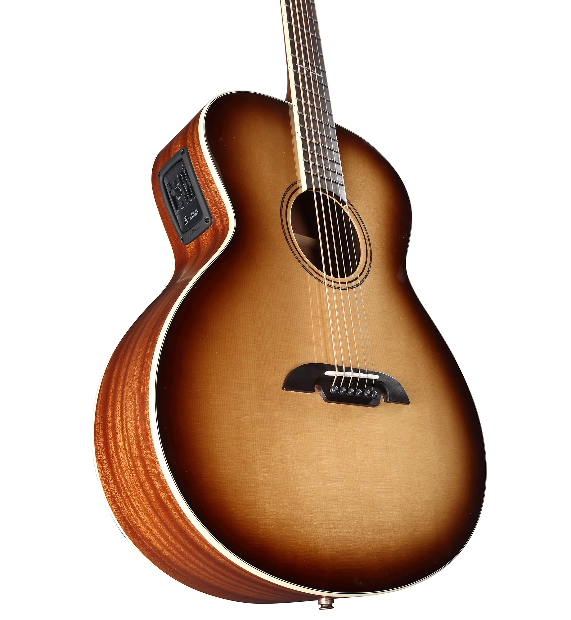 Alvarez ABT-60ESHB Baritone Electric/Acoustic Guitar Shadowburst - Image 5