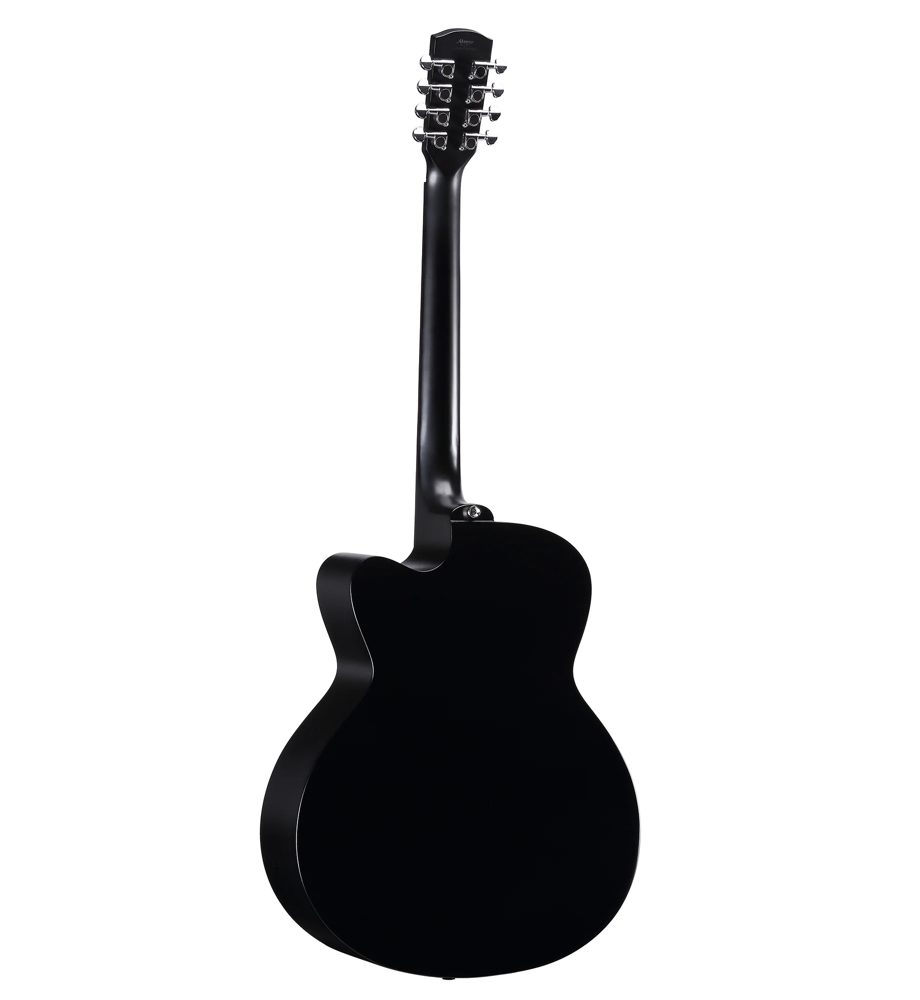 Alvarez ABT60CE-8BK Artist 8-String Baritone Acoustic Electric All Black Guitar - Image 5