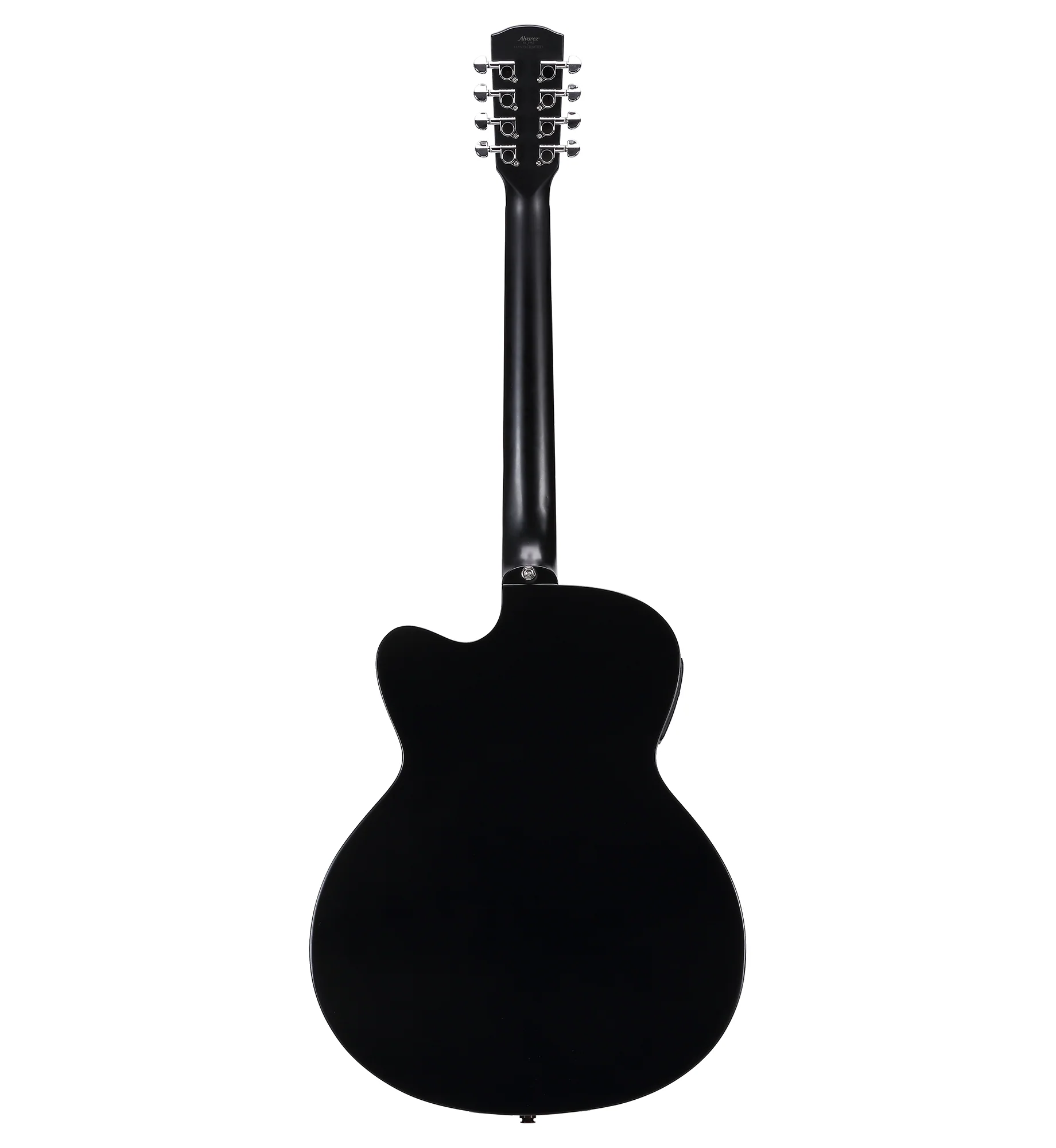 Alvarez ABT60CE-8BK Artist 8-String Baritone Acoustic Electric All Black Guitar - Image 7
