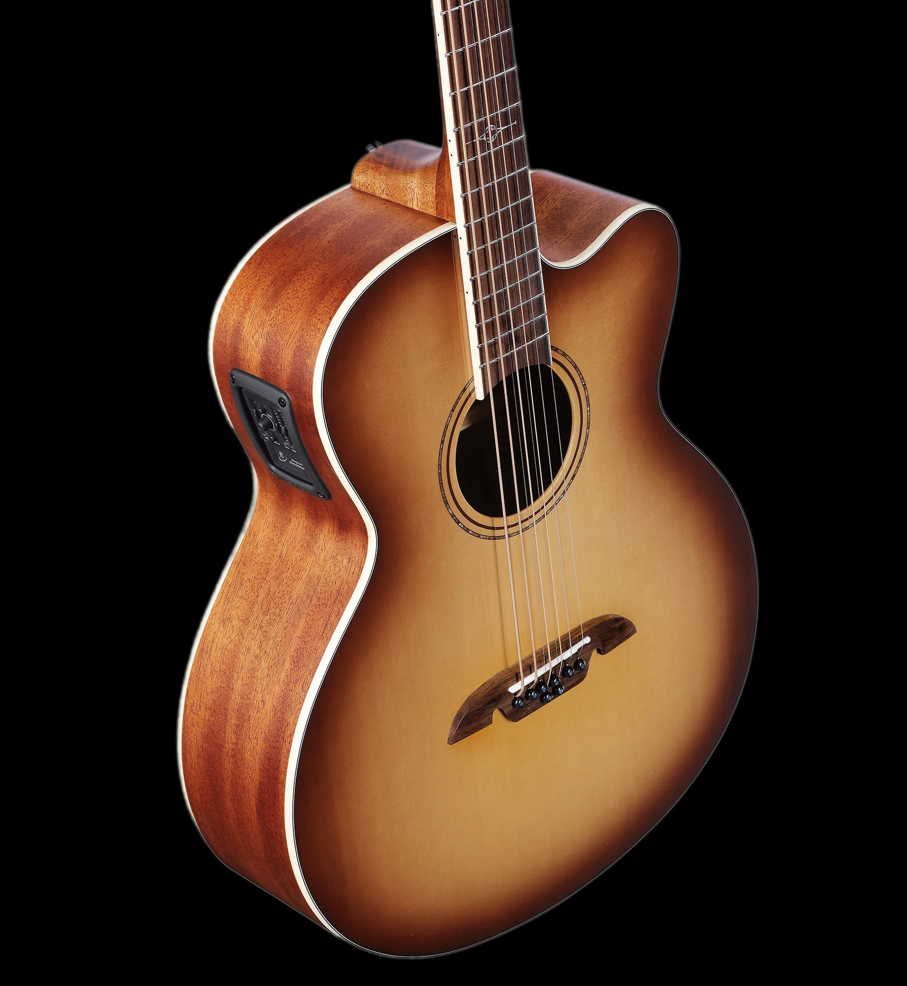 Alvarez ABT60CE-8SHB Artist 8-String Acoustic Electric Baritone Shadowburst - Image 6