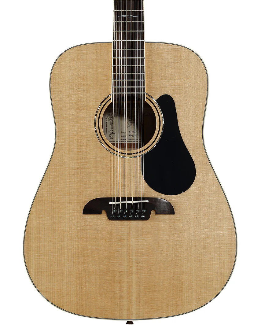 Alvarez AD-60-12 Acoustic Dreadnought Guitar Natural - Image 2