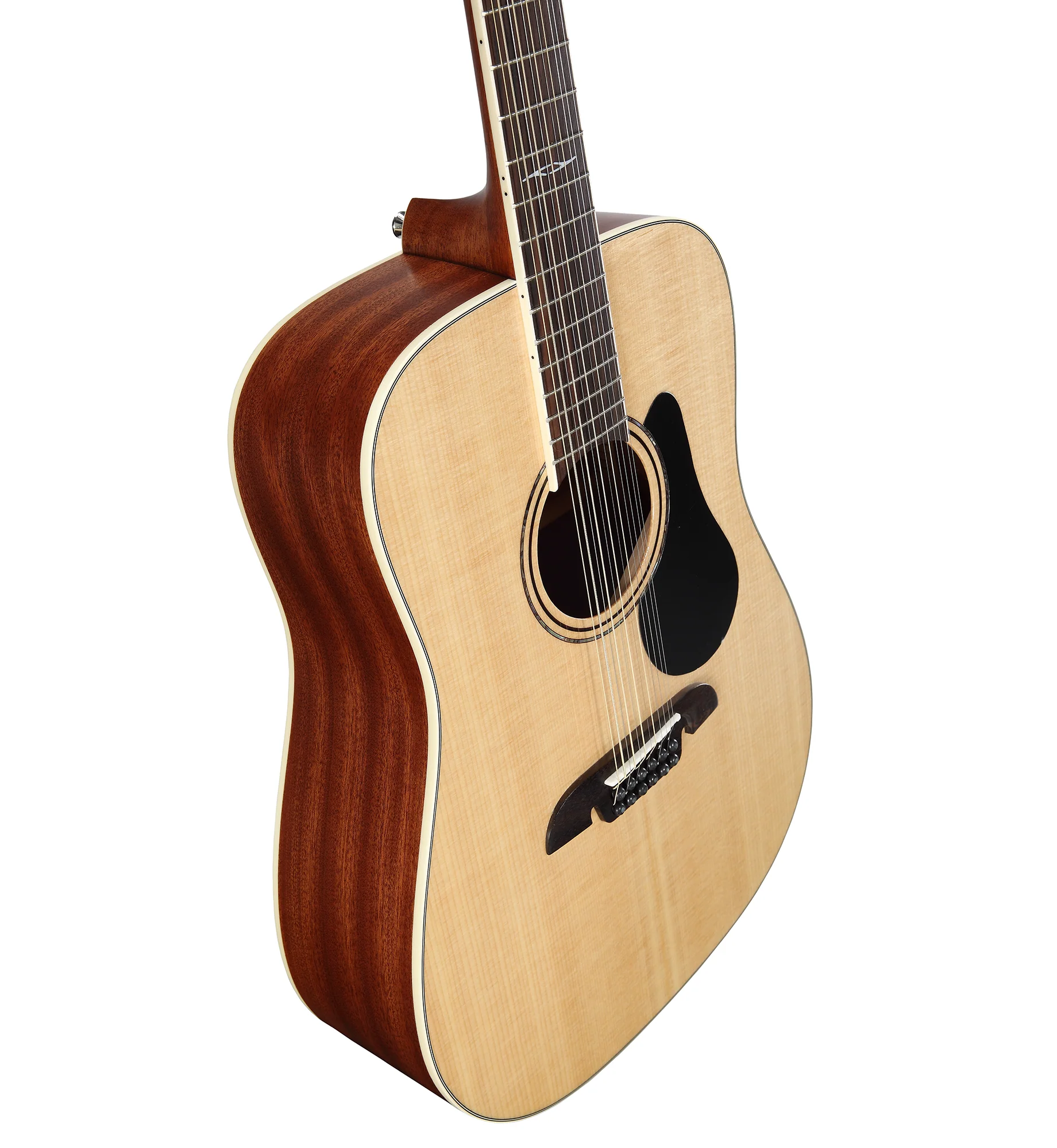 Alvarez AD-60-12 Acoustic Dreadnought Guitar Natural - Image 5