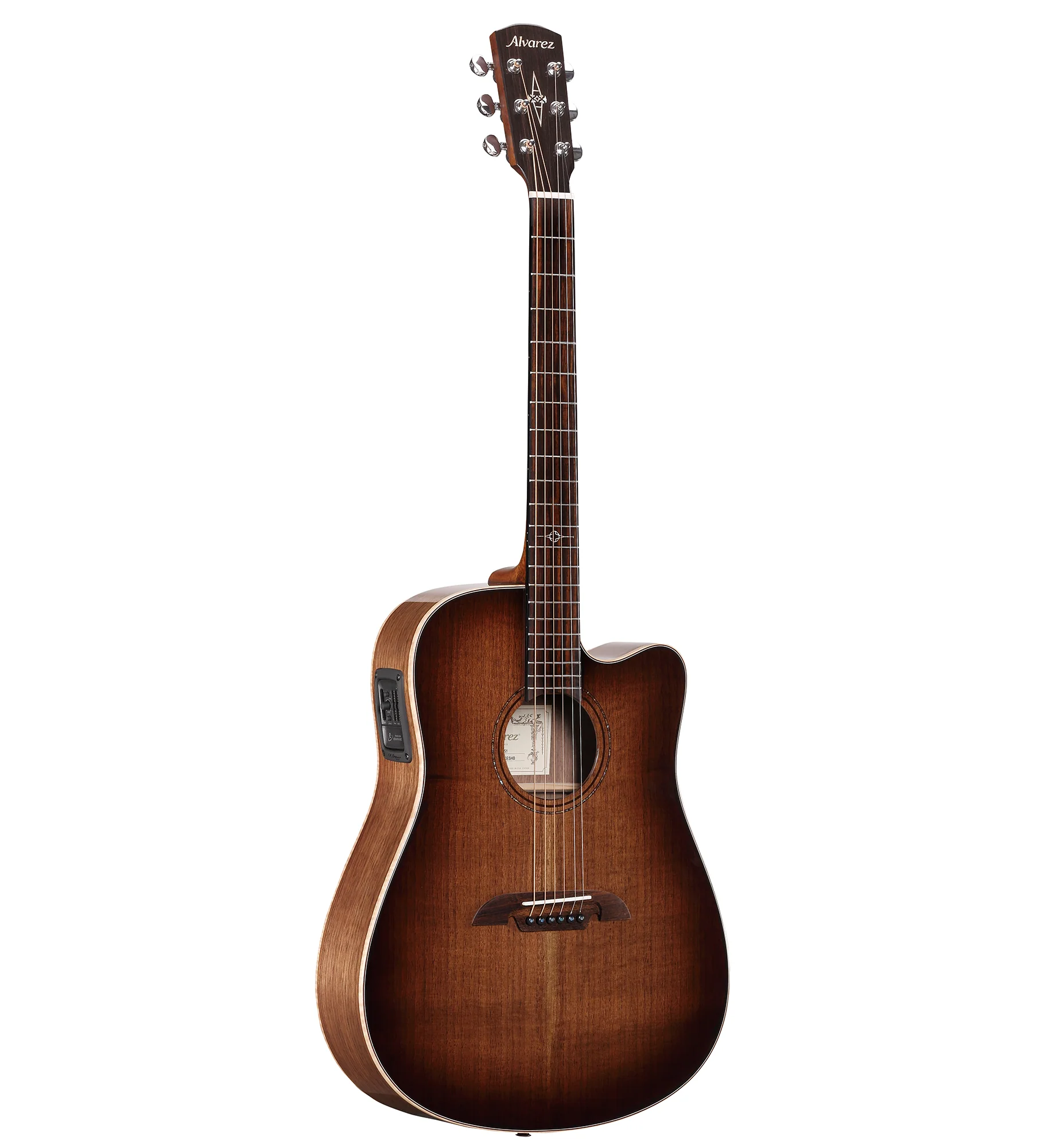 Alvarez ADWS-77CESHB Artist Elite Slim Body Dreadnaught Acoustic-Electric Cutaway Guitar - Image 4