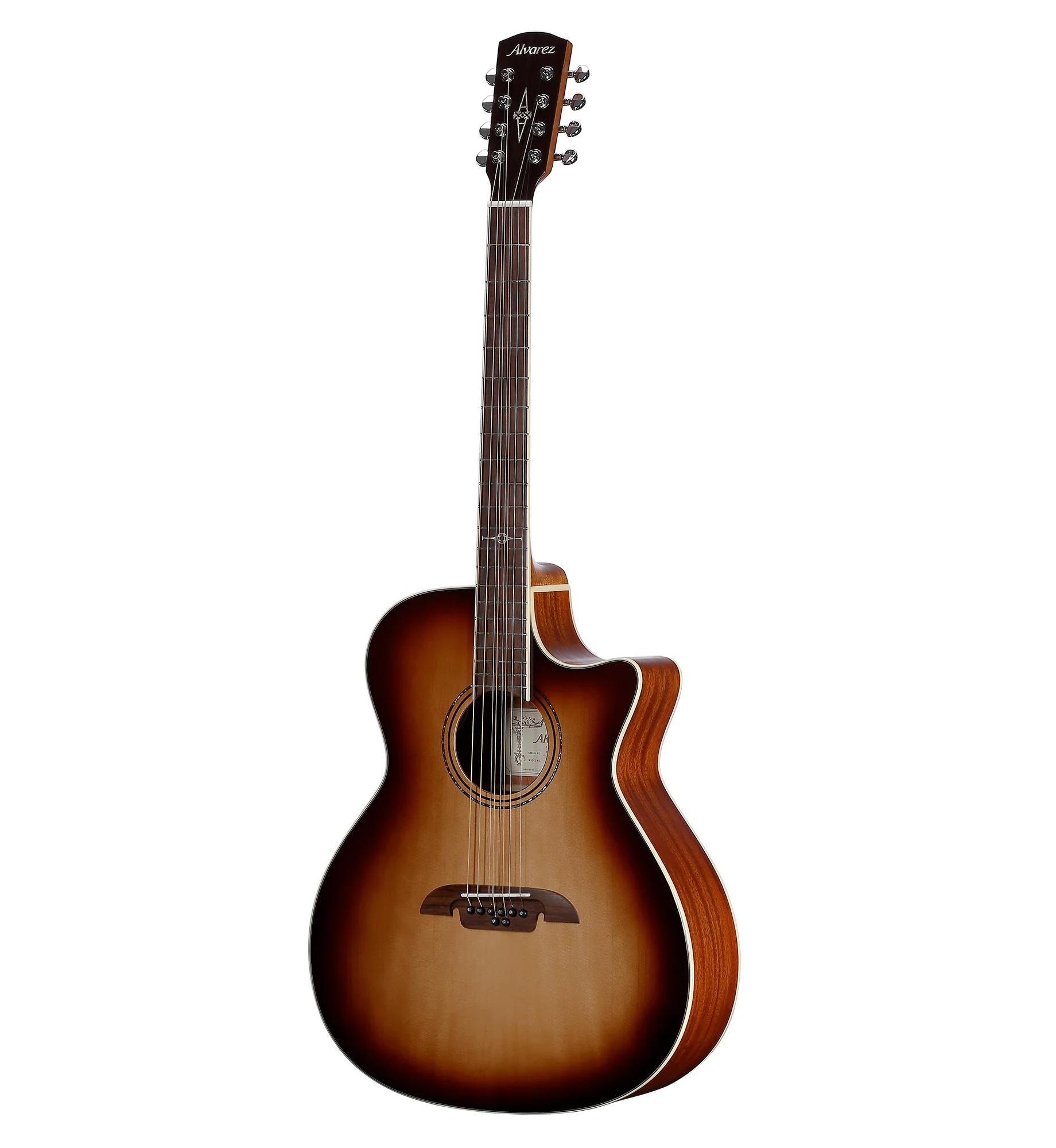 Alvarez AG60-8CESHB Grand Auditorium 8-String Acoustic Electric Shadowburst - Image 4