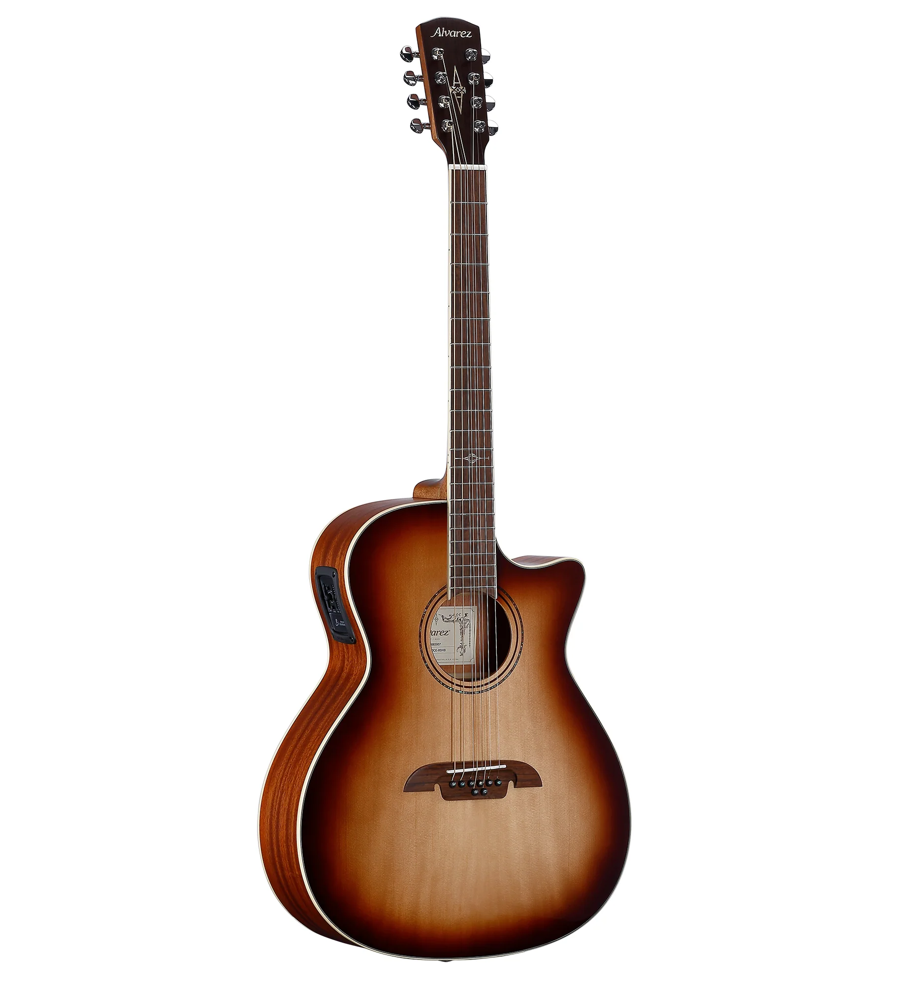 Alvarez AG60-8CESHB Grand Auditorium 8-String Acoustic Electric Shadowburst - Image 5