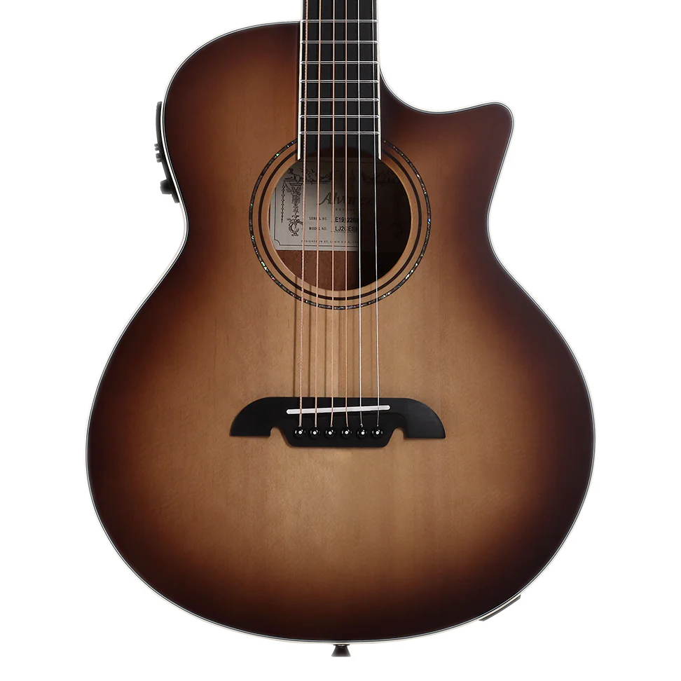 Alvarez Artist LJ2CESHB Little Jumbo Travel Acoustic Electric Shadowburst Guitar with Deluxe Gig Bag