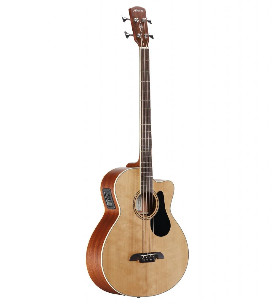 Alvarez Artist Series AB60-CE Acoustic-Electric Bass Guitar Natural - Image 3