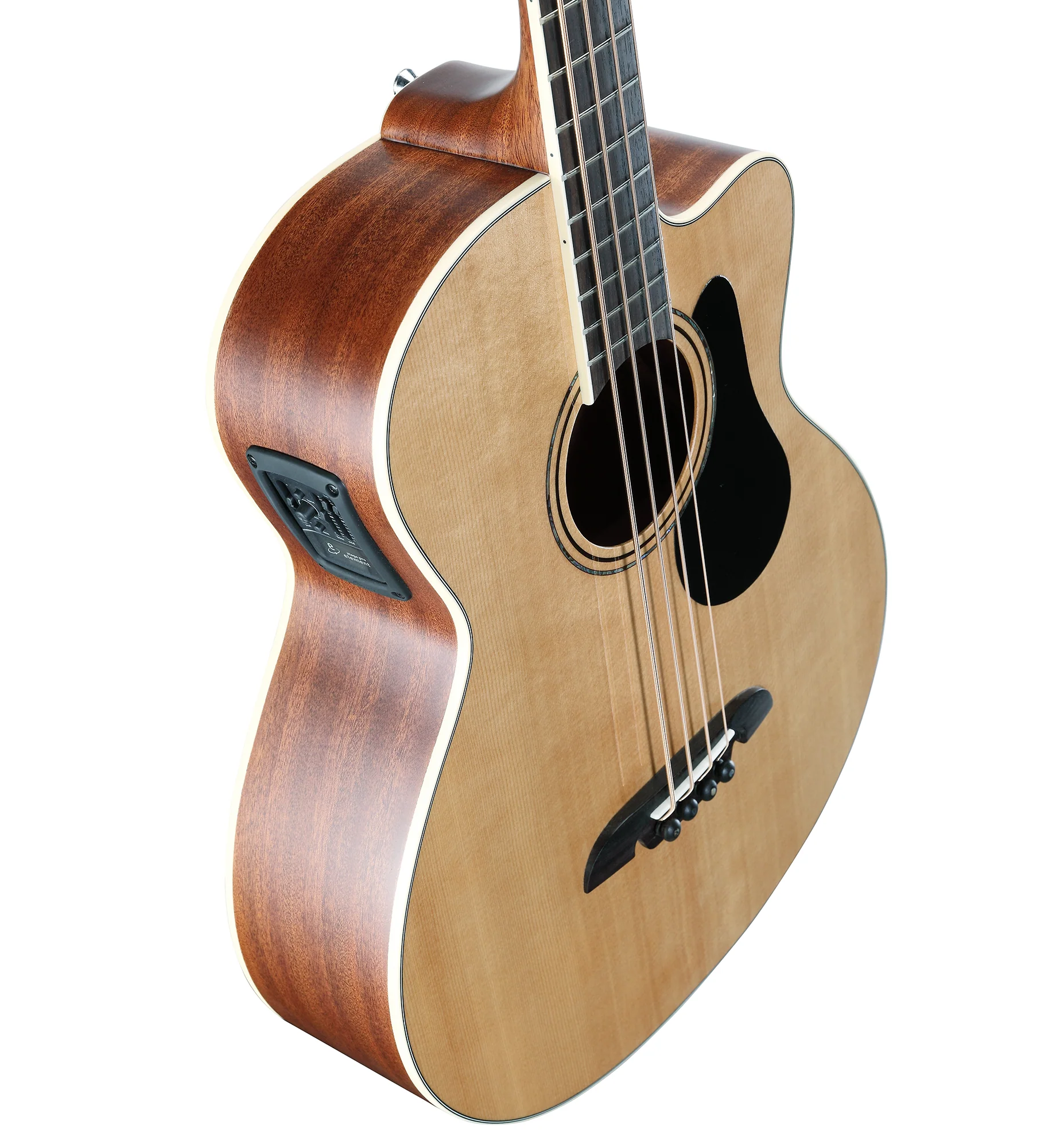 Alvarez Artist Series AB60-CE Acoustic-Electric Bass Guitar Natural - Image 4