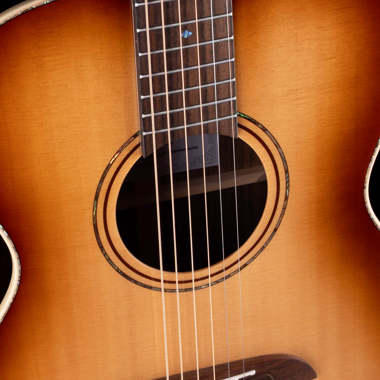 Alvarez Limited Edition MF70 Diamond OM Shadowburst Acoustic Guitar with Soft Case - Image 4
