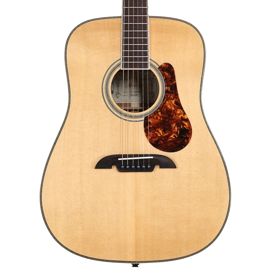 Alvarez MD60EBG Masterworks Bluegrass Dreadnought Acoustic Electric Guitar with Gig Bag - Image 2
