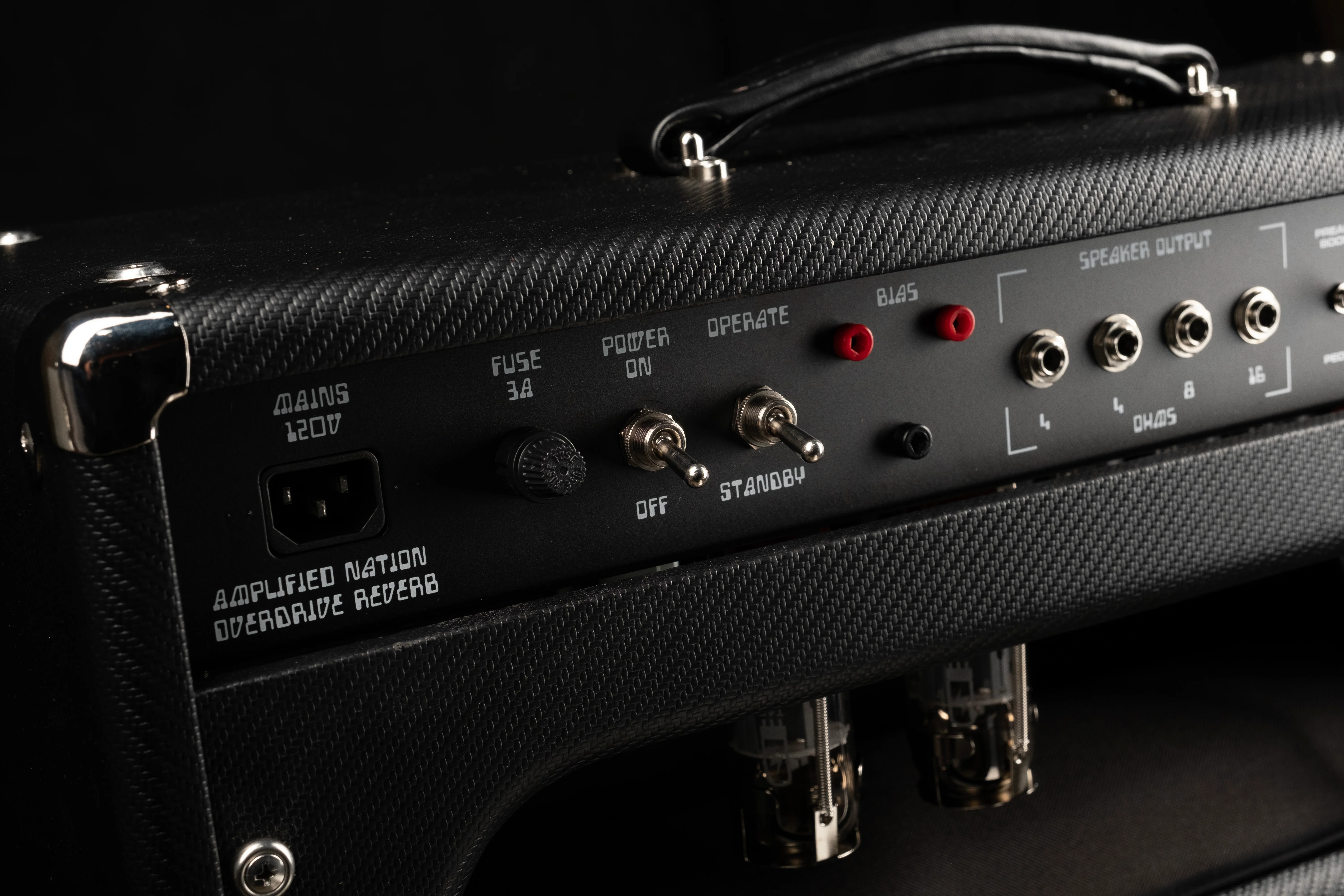 Amplified Nation Overdrive Reverb 50-Watt Guitar Amp Head Carbon Fiber Tolex - Image 10