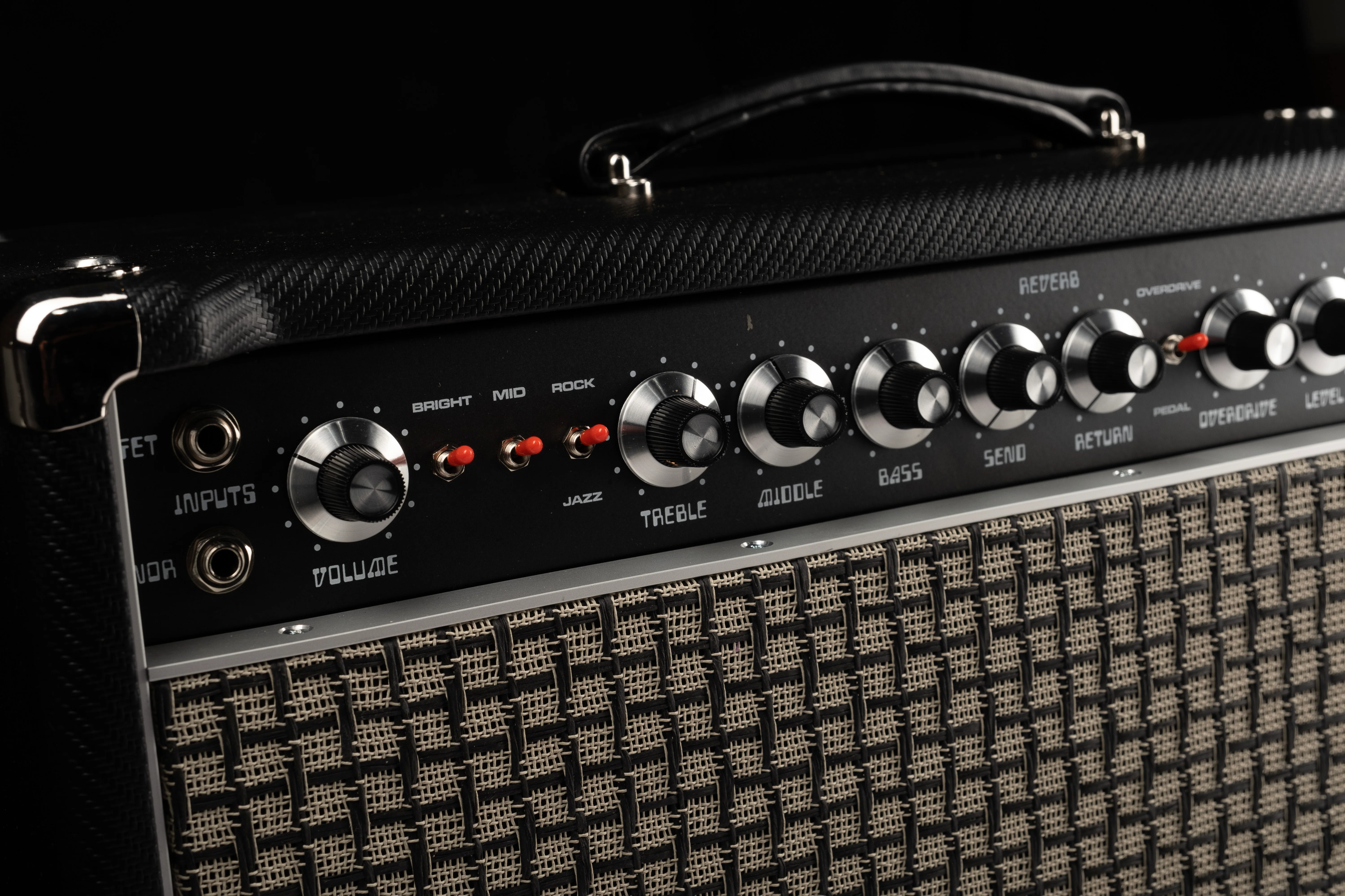 Amplified Nation Overdrive Reverb 50-Watt Guitar Amp Head Carbon Fiber Tolex - Image 6