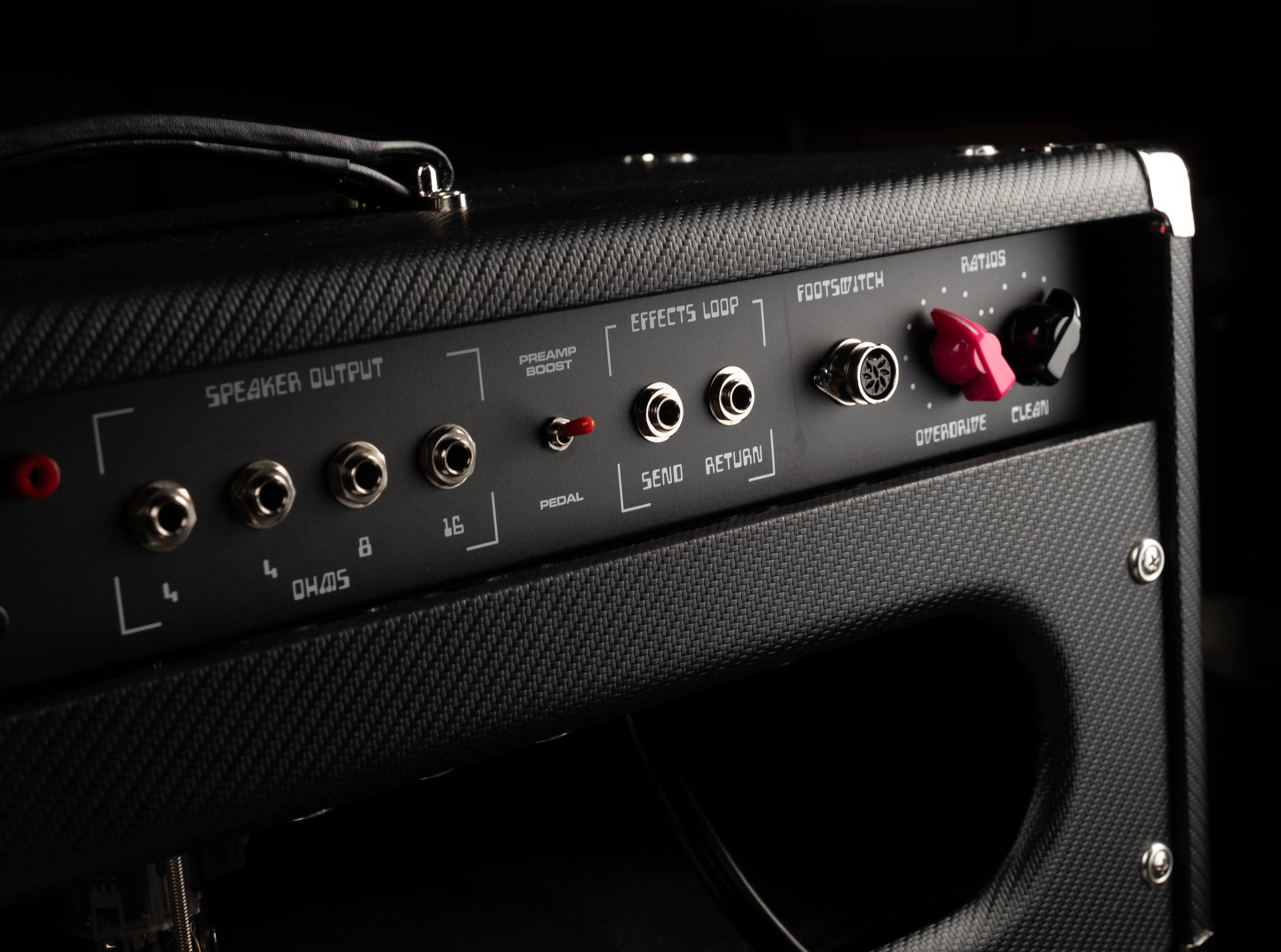 Amplified Nation Overdrive Reverb 50-Watt Guitar Amp Head Carbon Fiber Tolex - Image 9