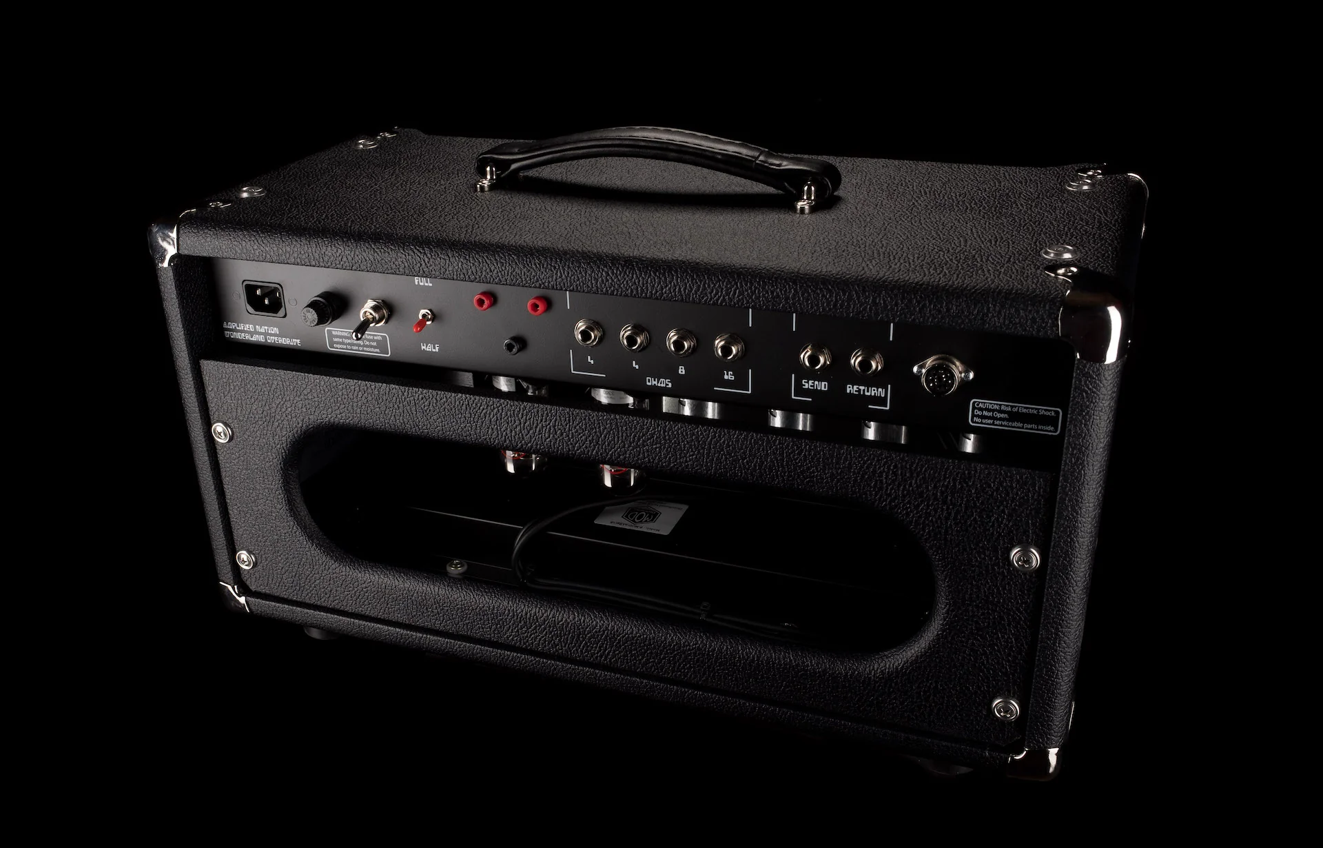 Amplified Nation Wonderland Overdrive V2 Head Black Tolex Silver Matrix Grill 22 Watts - Image 12