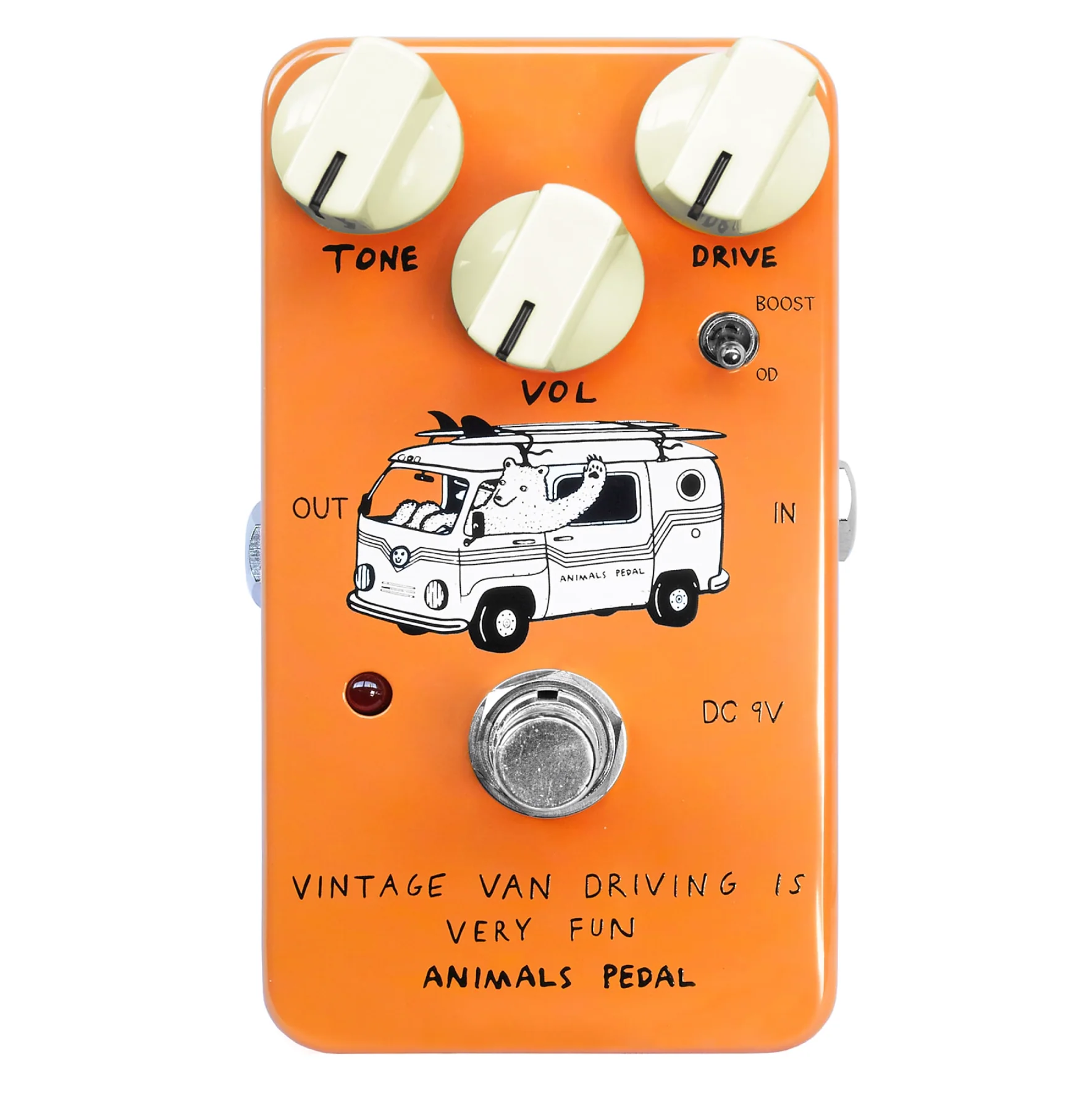 Animals Pedal Vintage Van Driving is Very Fun Overdrive Guitar Effect Pedal