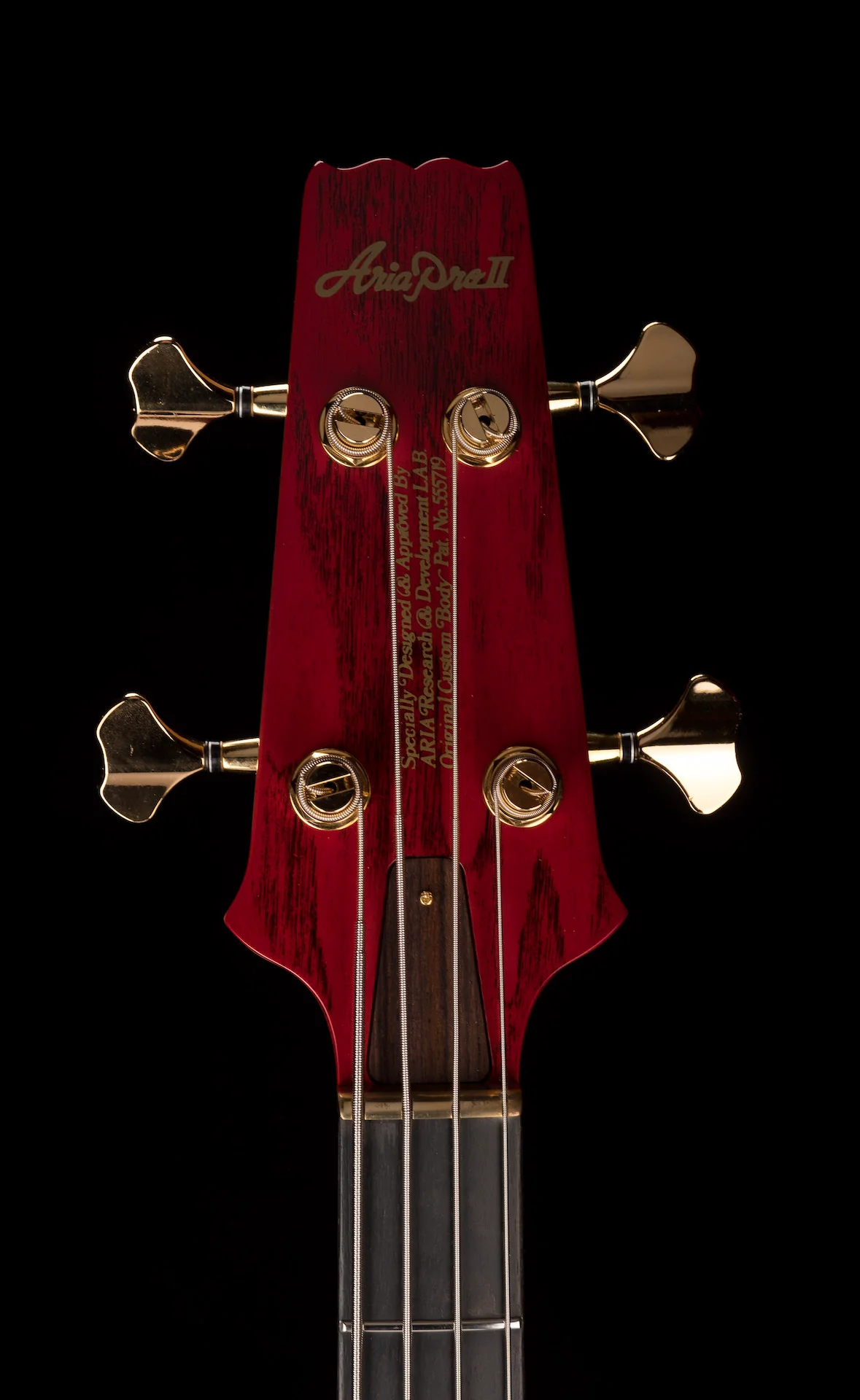 Aria Pro II SB-1000B Reissue 4-String Electric Bass Guitar Made in Japan Paduak Red with Gig Bag - Image 16