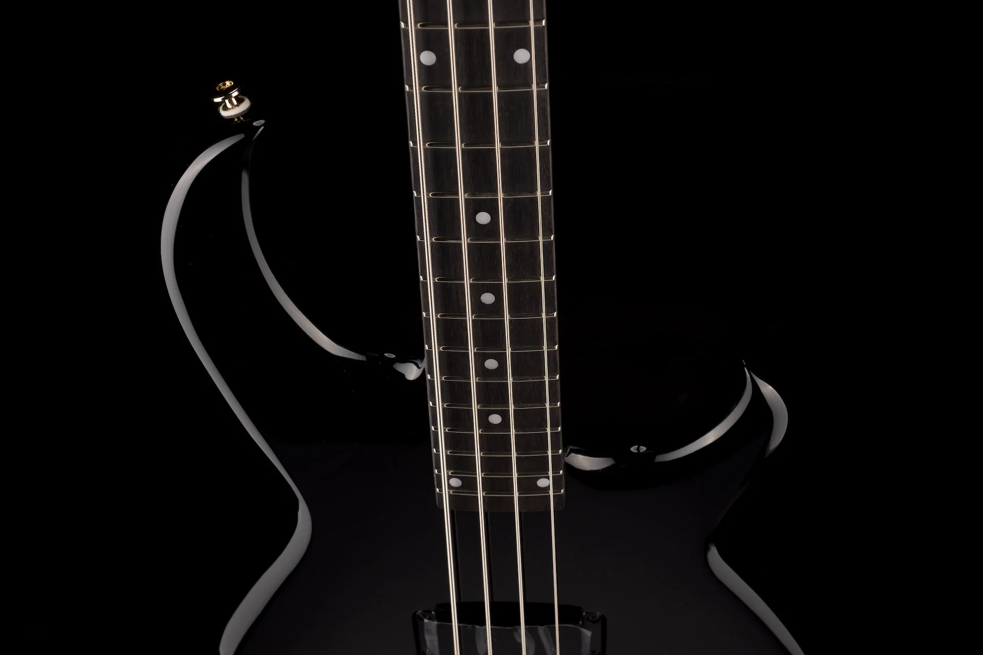 Aria Pro II SB-1000B Reissue 4-String Electric Bass Guitar Made in Japan Black With Bag - Image 3