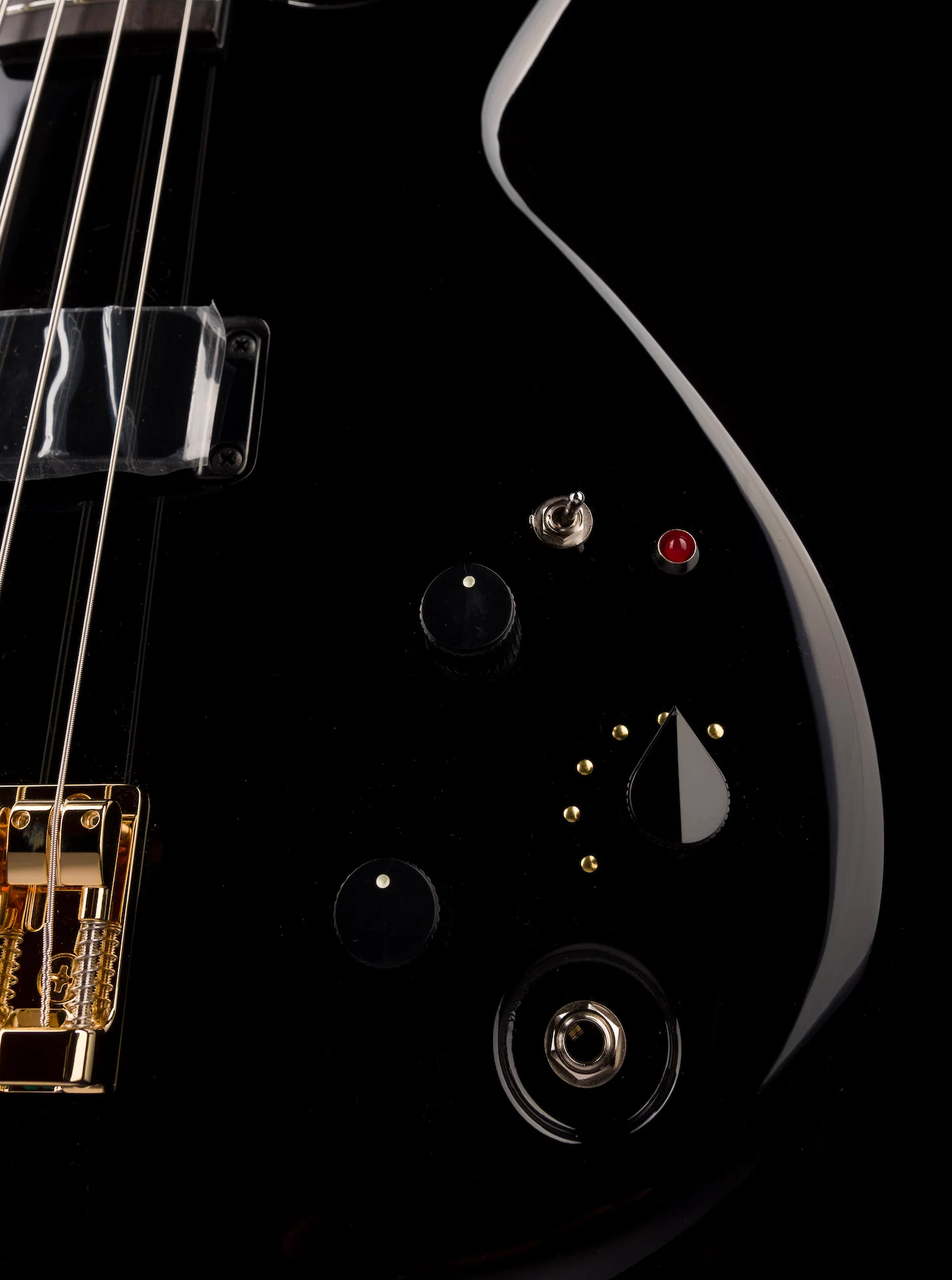 Aria Pro II SB-1000B Reissue 4-String Electric Bass Guitar Made in Japan Black With Bag - Image 6
