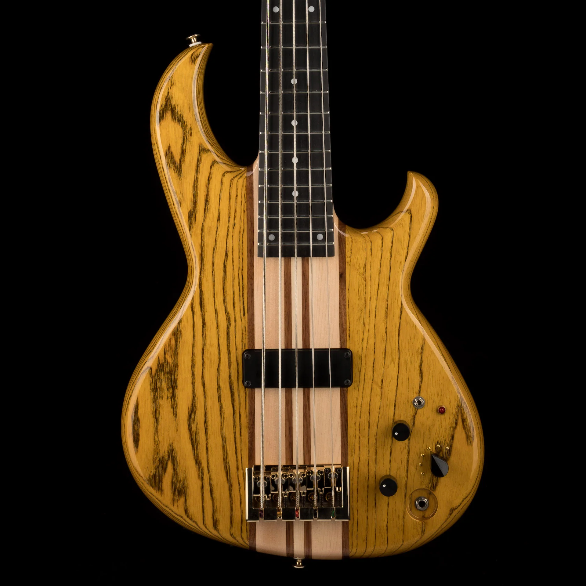 Aria Pro II SB-1000B Reissue 5-String Electric Bass Guitar Made in Japan Oak Natural with Gig Bag