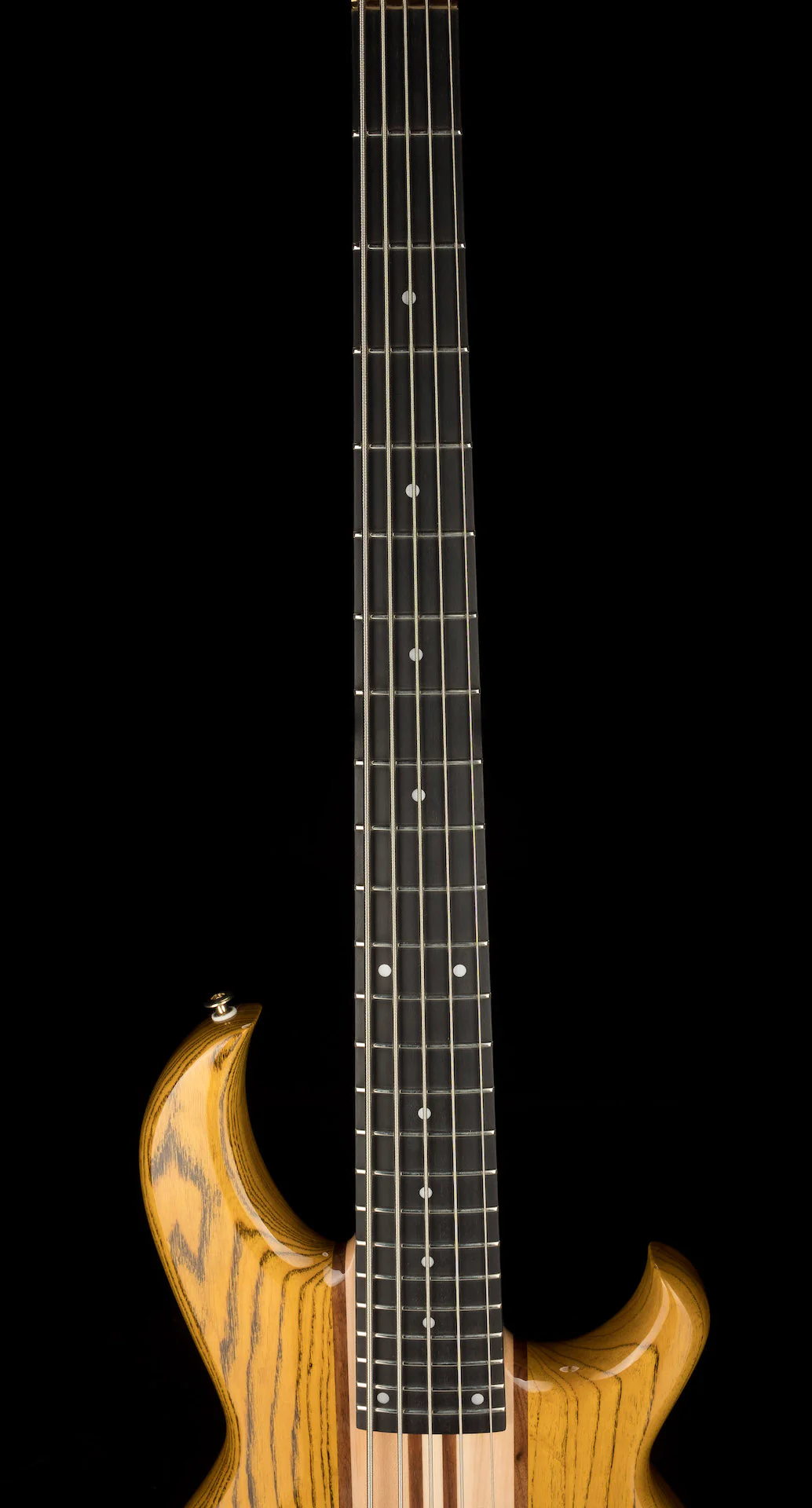 Aria Pro II SB-1000B Reissue 5-String Electric Bass Guitar Made in Japan Oak Natural with Gig Bag - Image 10