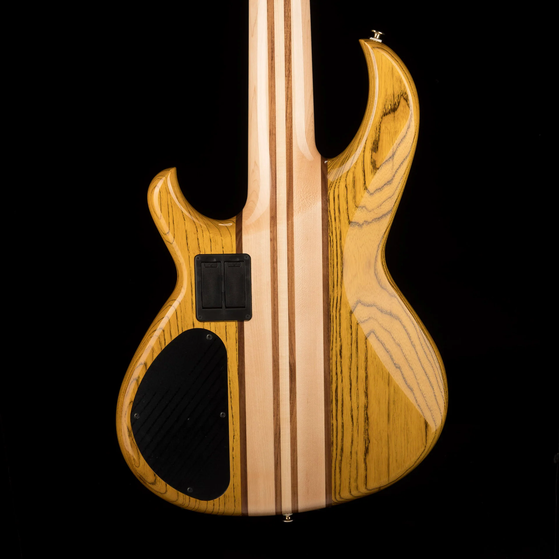 Aria Pro II SB-1000B Reissue 5-String Electric Bass Guitar Made in Japan Oak Natural with Gig Bag - Image 12
