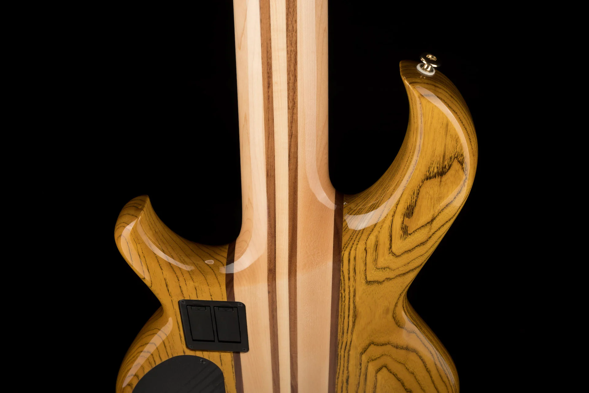 Aria Pro II SB-1000B Reissue 5-String Electric Bass Guitar Made in Japan Oak Natural with Gig Bag - Image 14