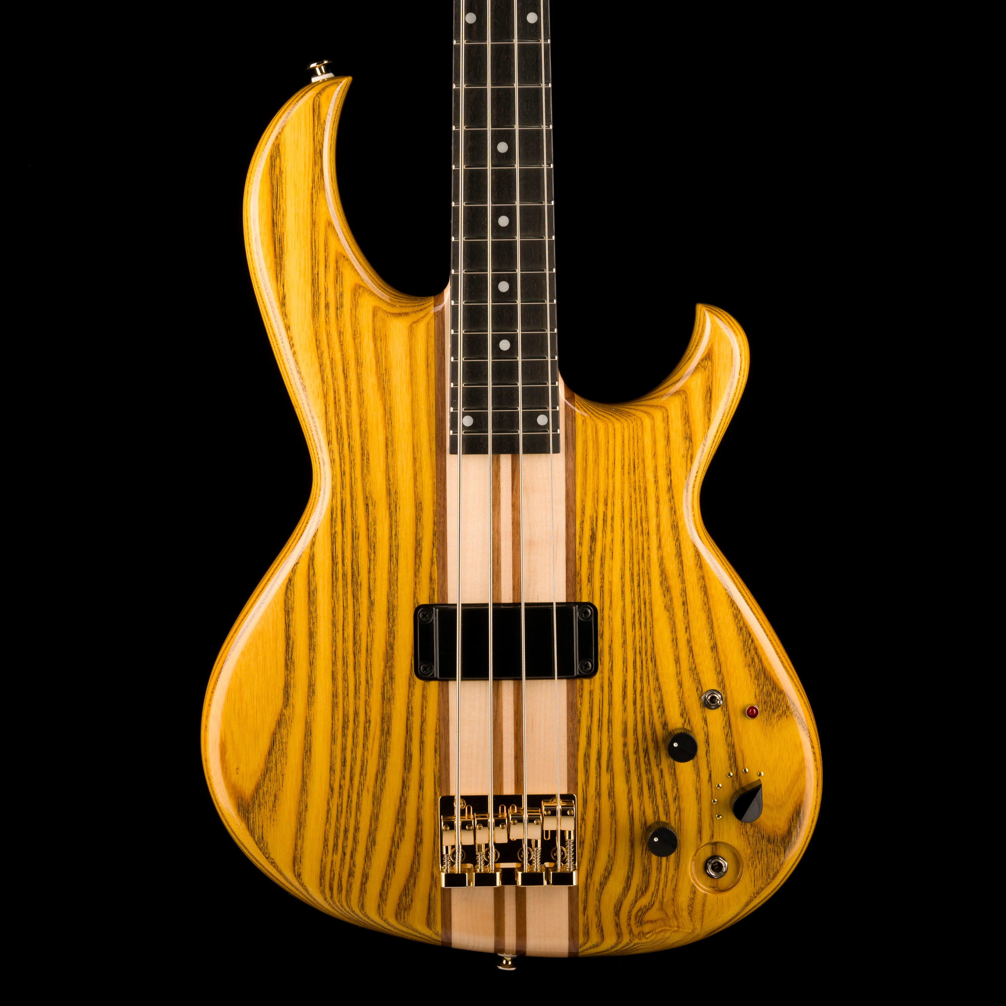 Aria Pro II SB-1000 Reissue 4-String Electric Bass Guitar Made in Japan Oak Natural with Gig Bag