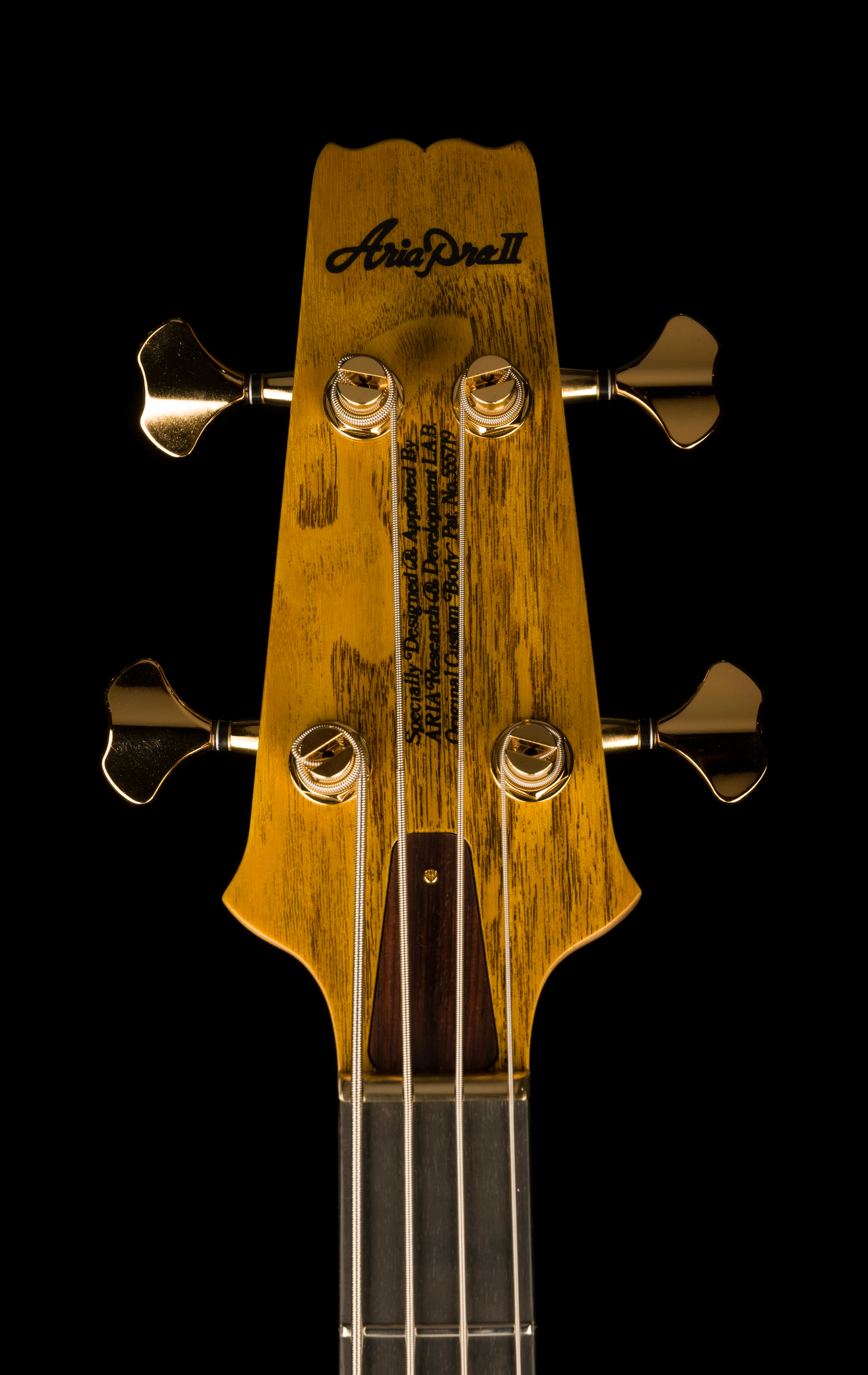 Aria Pro II SB-1000 Reissue 4-String Electric Bass Guitar Made in Japan Oak Natural with Gig Bag - Image 12