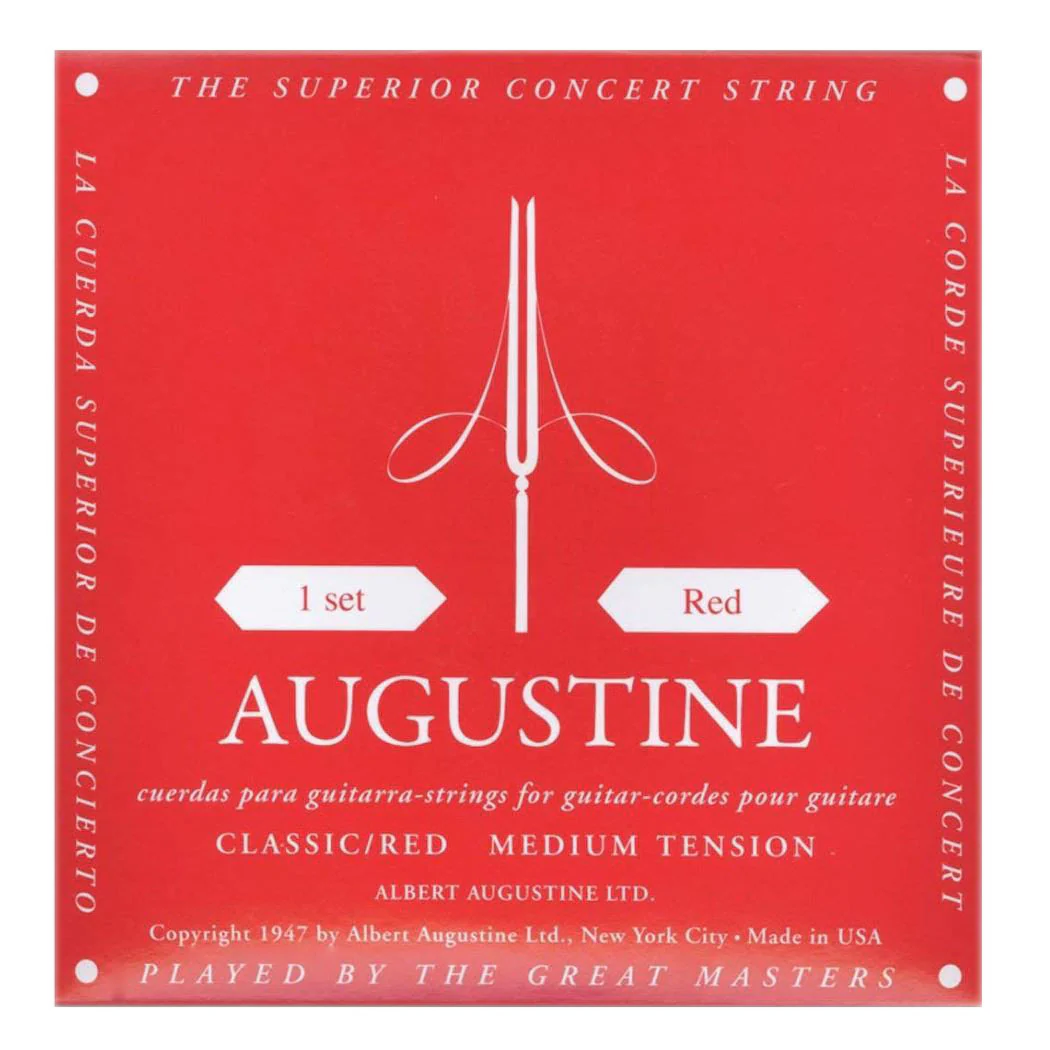 Augustine Red Classic Medium Tension Classical Guitar Strings