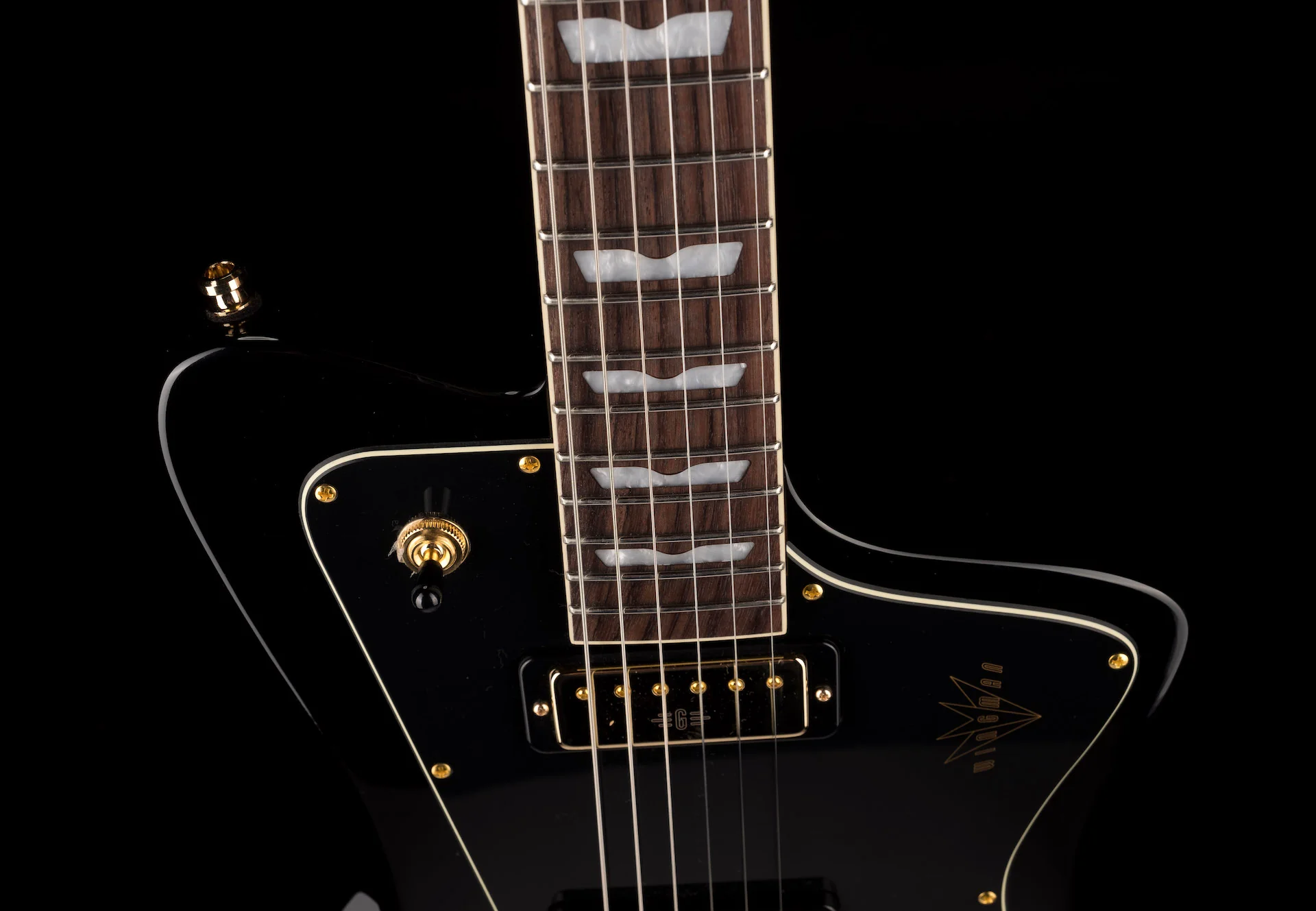 Baum Guitars Original Series Wingman Pure Black Black with Case - Image 3
