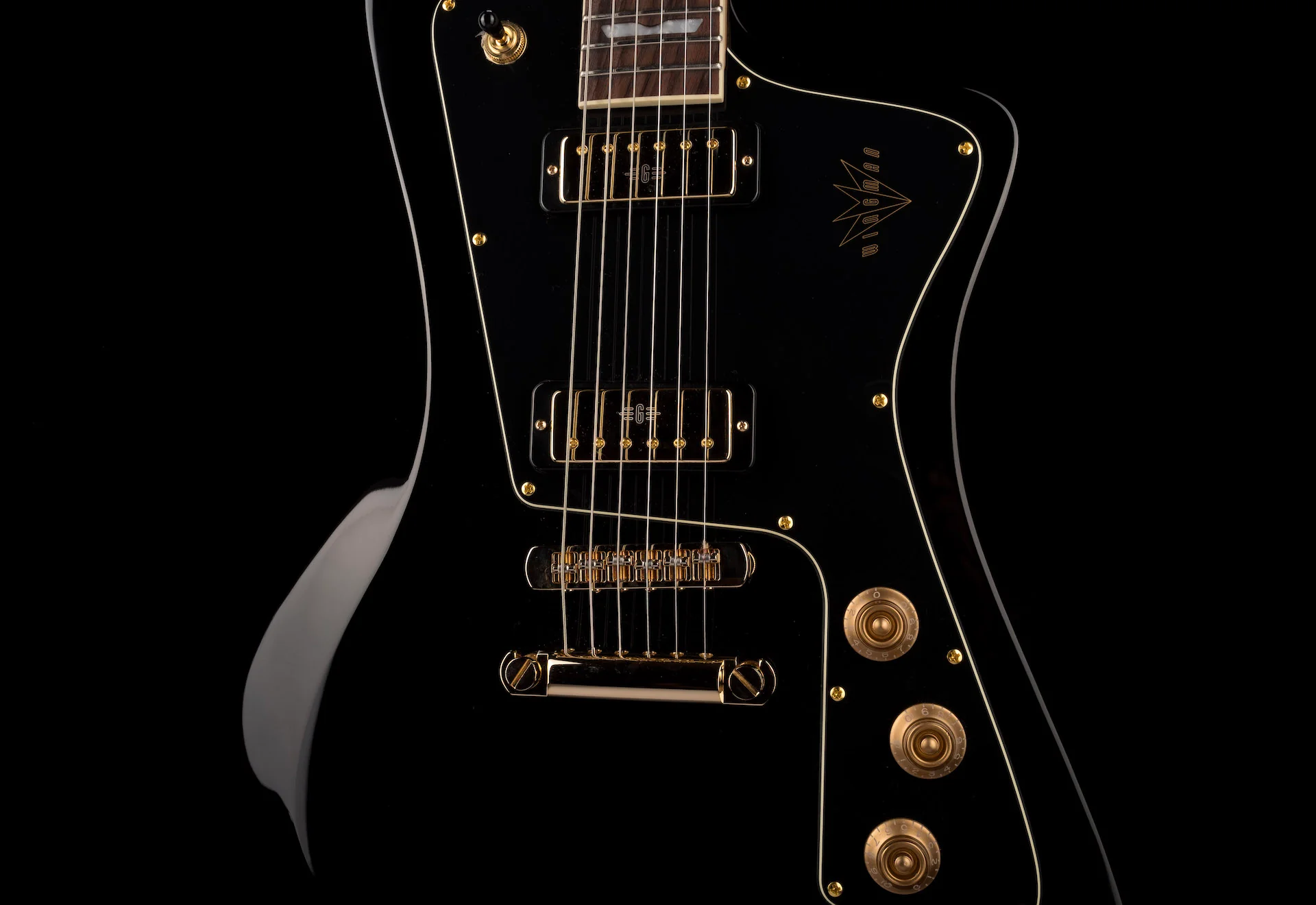 Baum Guitars Original Series Wingman Pure Black Black with Case - Image 6