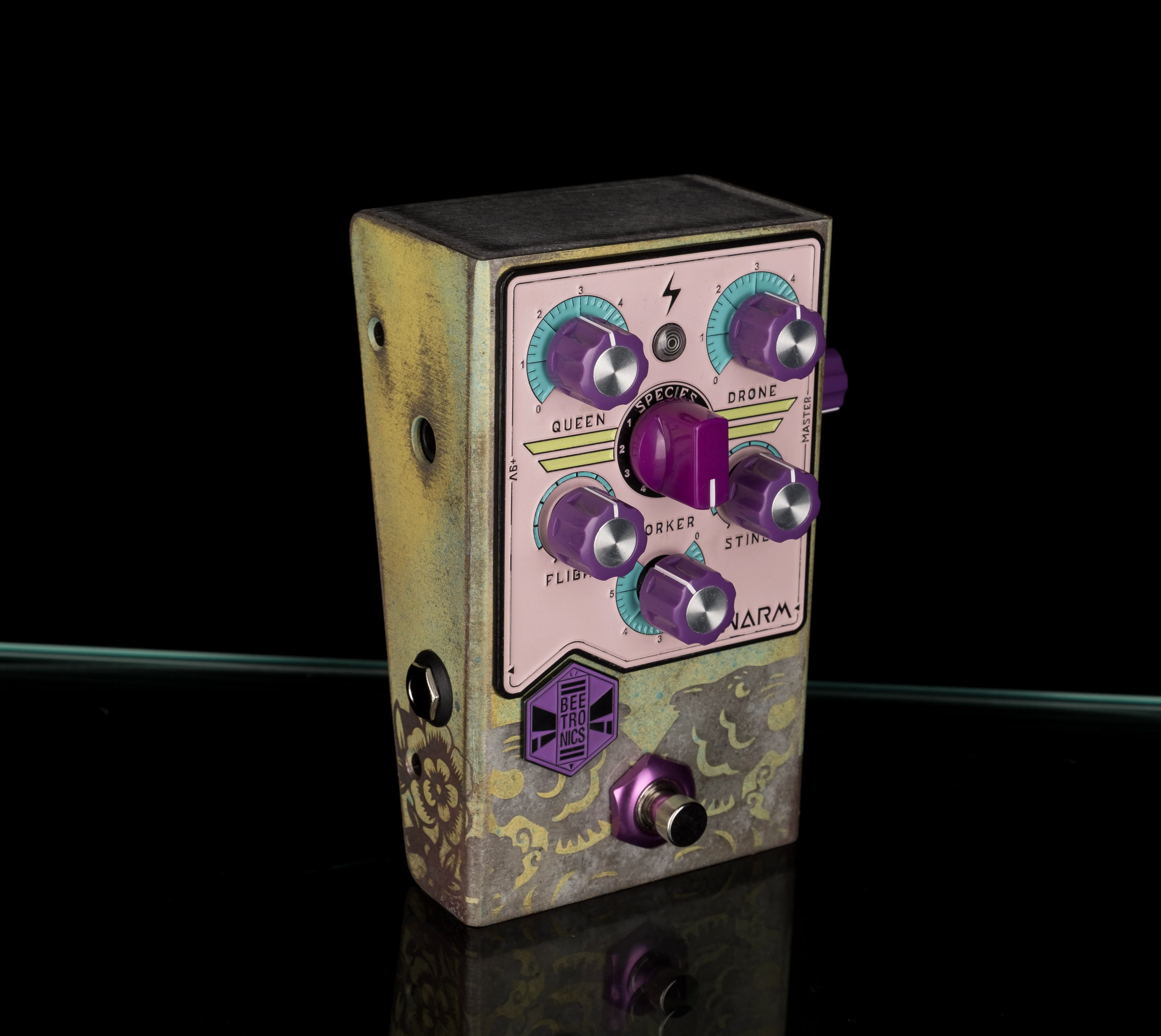 Beetronics FX Custom Shop One Off Pink Swarm Fuzz Harmonizer Pedal - Image 5