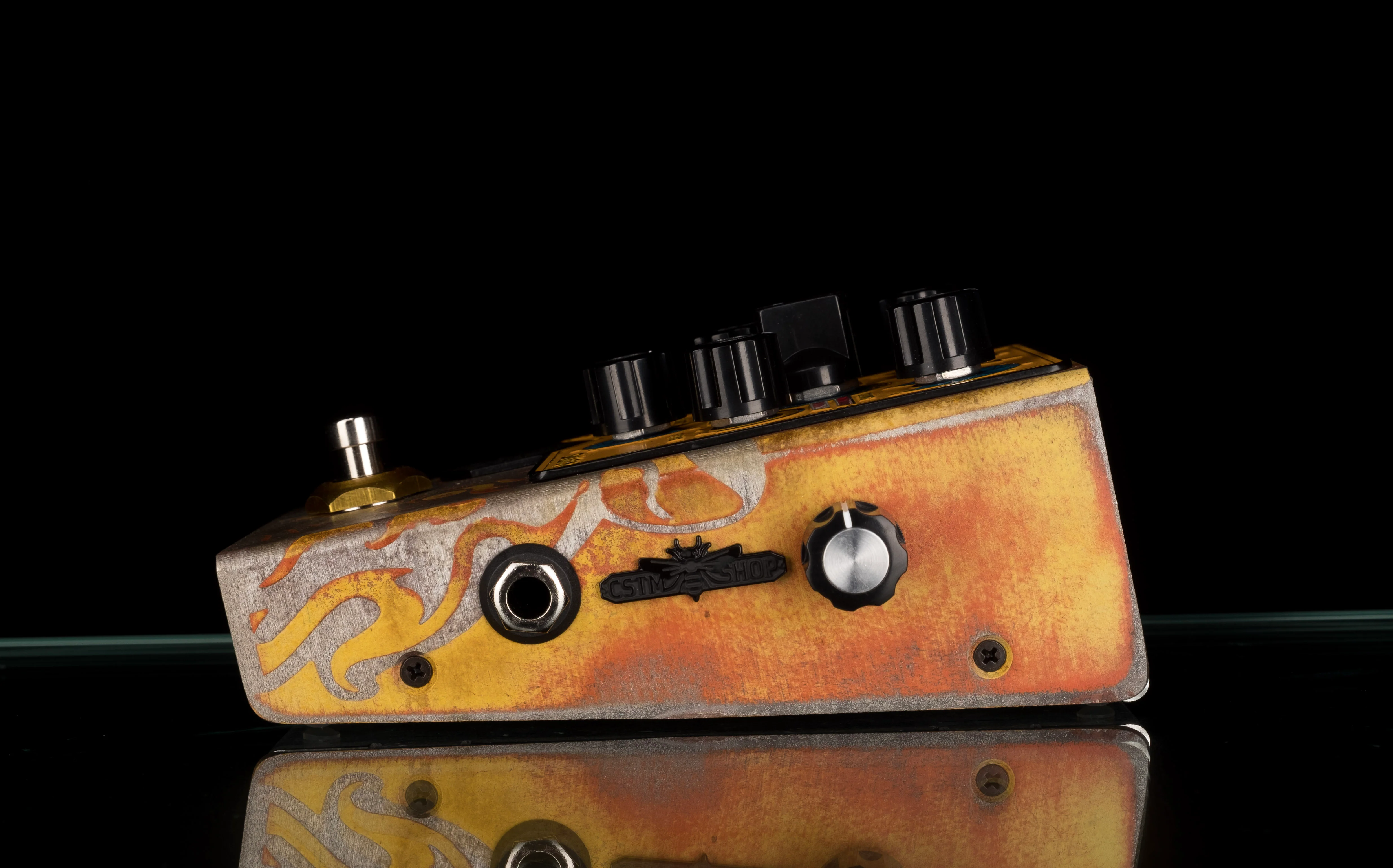 Beetronics FX Custom Shop One Off Yellow Swarm Fuzz Harmonizer Pedal - Image 3