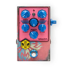 BeetronicsFX Custom Shop One Off Swarm Pink-ish/Blue Fuzz Harmonizer Pedal - Image 2
