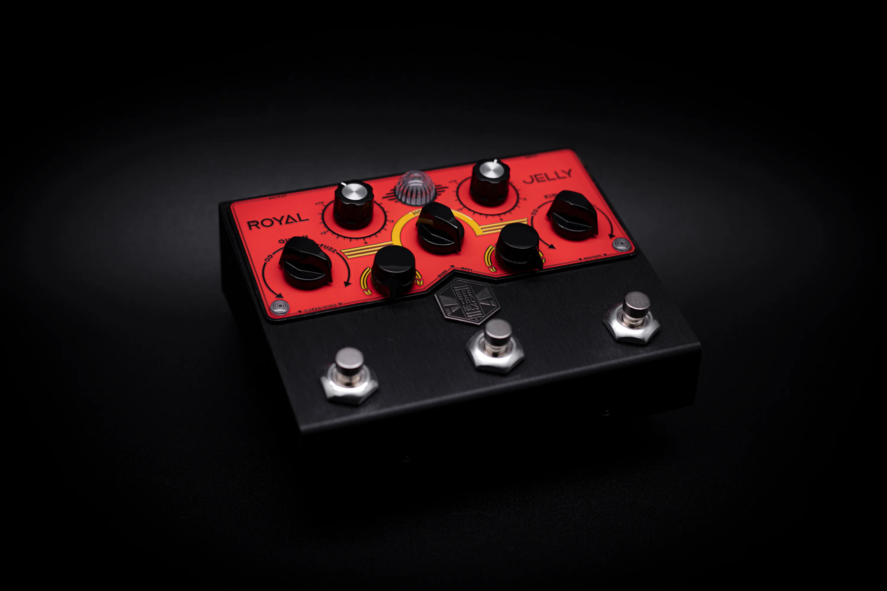 BeetronicsFX Royal Limited Edition Black Anodized Jelly Royal Series Overdrive Fuzz - Image 2