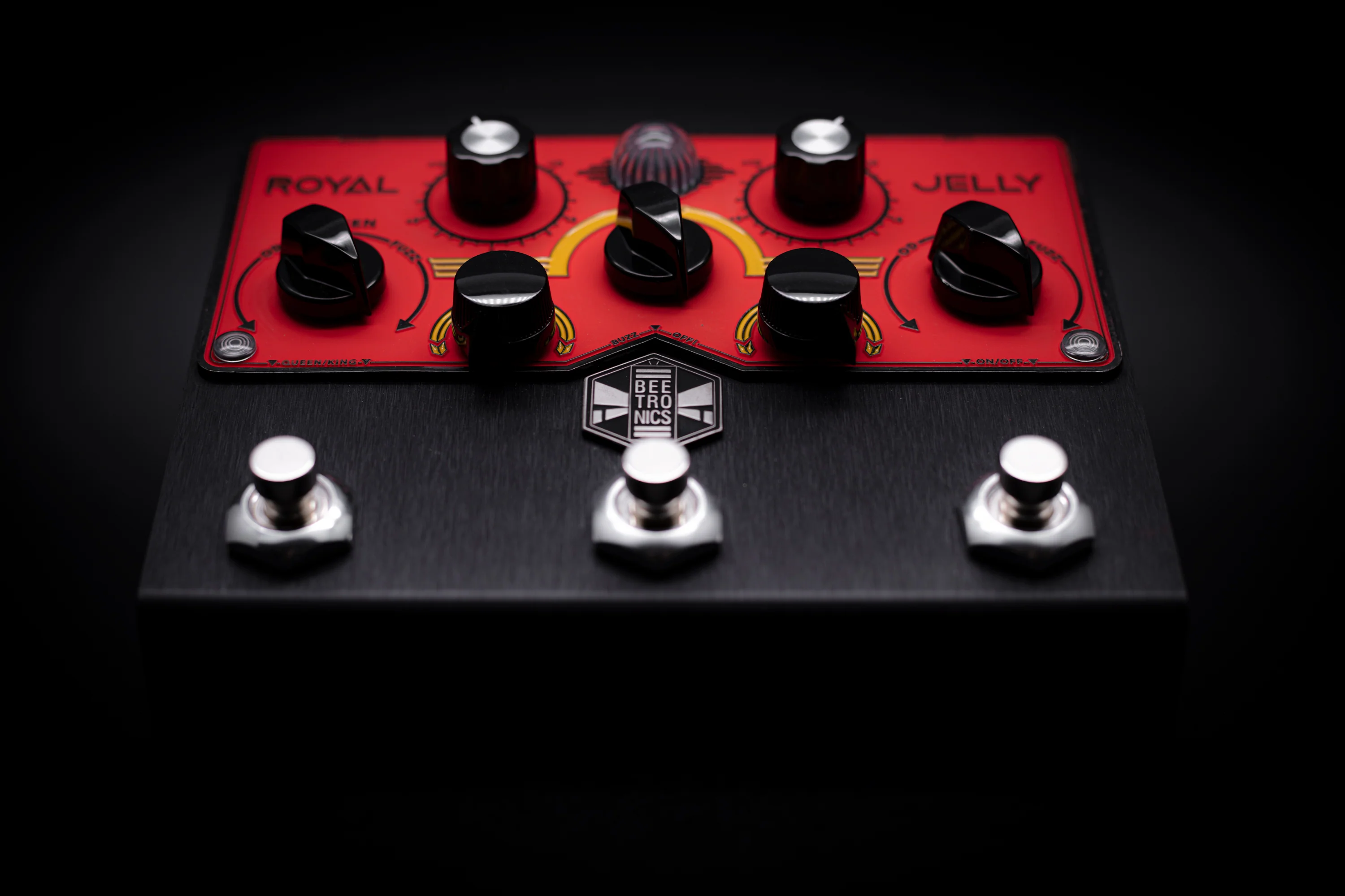 BeetronicsFX Royal Limited Edition Black Anodized Jelly Royal Series Overdrive Fuzz - Image 5