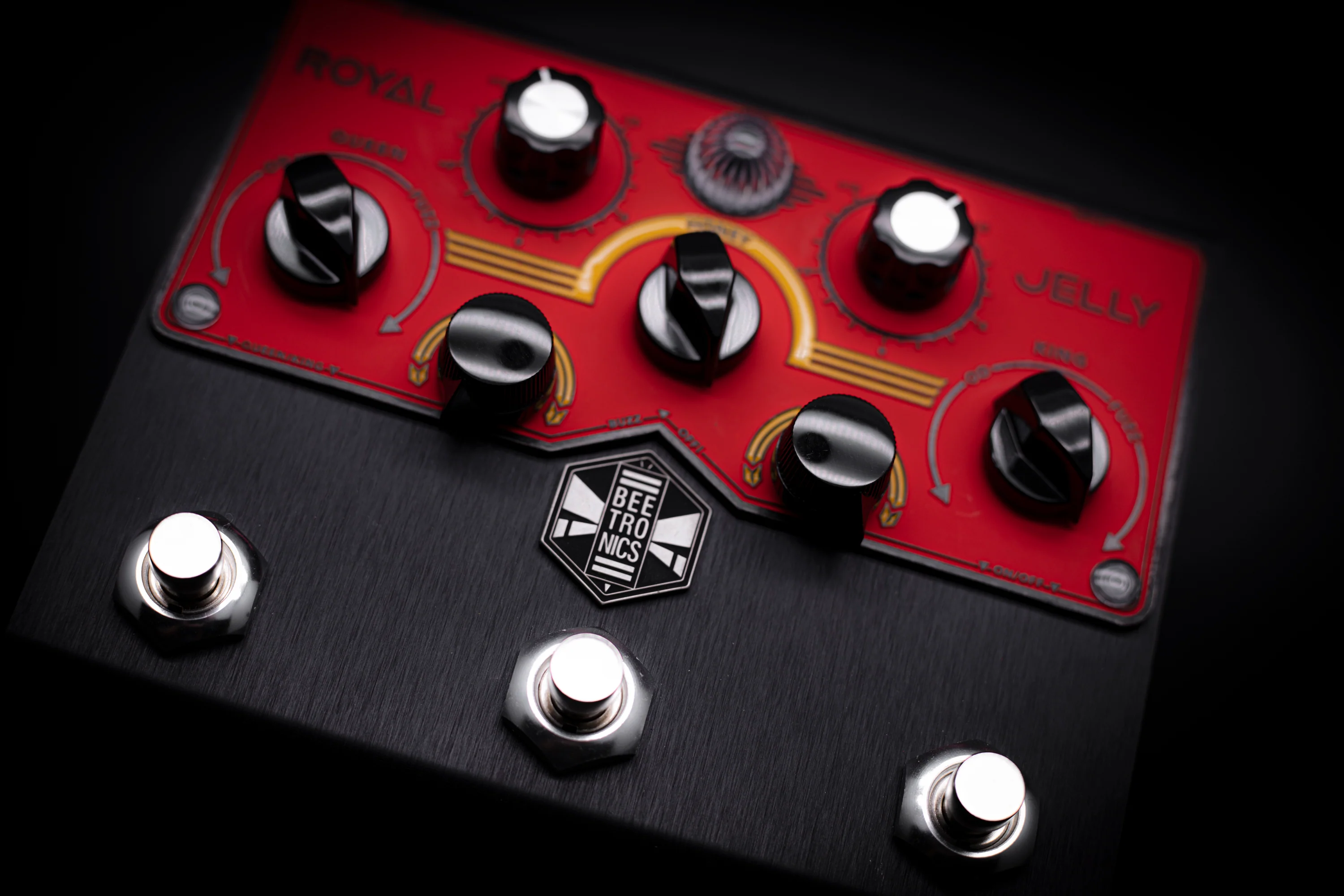 BeetronicsFX Royal Limited Edition Black Anodized Jelly Royal Series Overdrive Fuzz - Image 6
