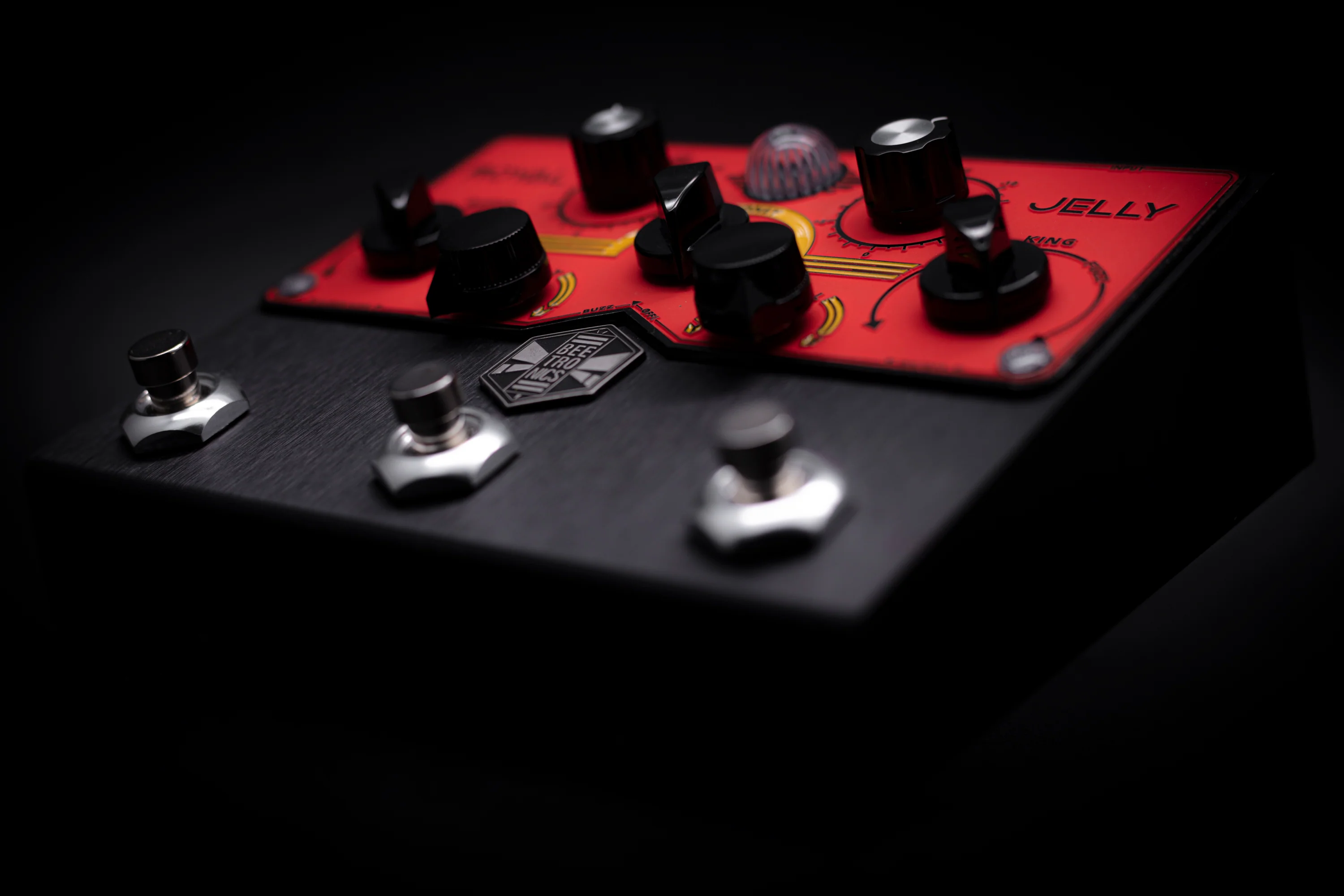 BeetronicsFX Royal Limited Edition Black Anodized Jelly Royal Series Overdrive Fuzz - Image 7