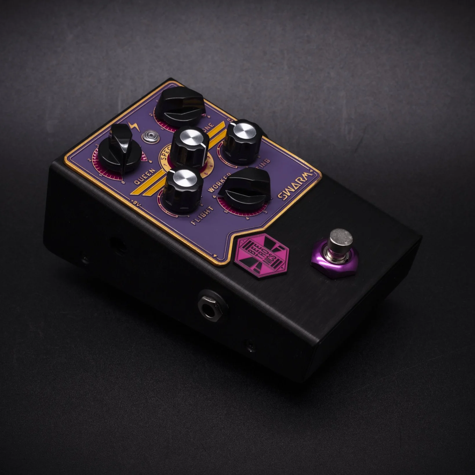 BeetronicsFX Standard Series Limited Run Swarm Purple/Gold/Pink Truetone Music Exclusive Color Fuzz Harmonizer Pedal