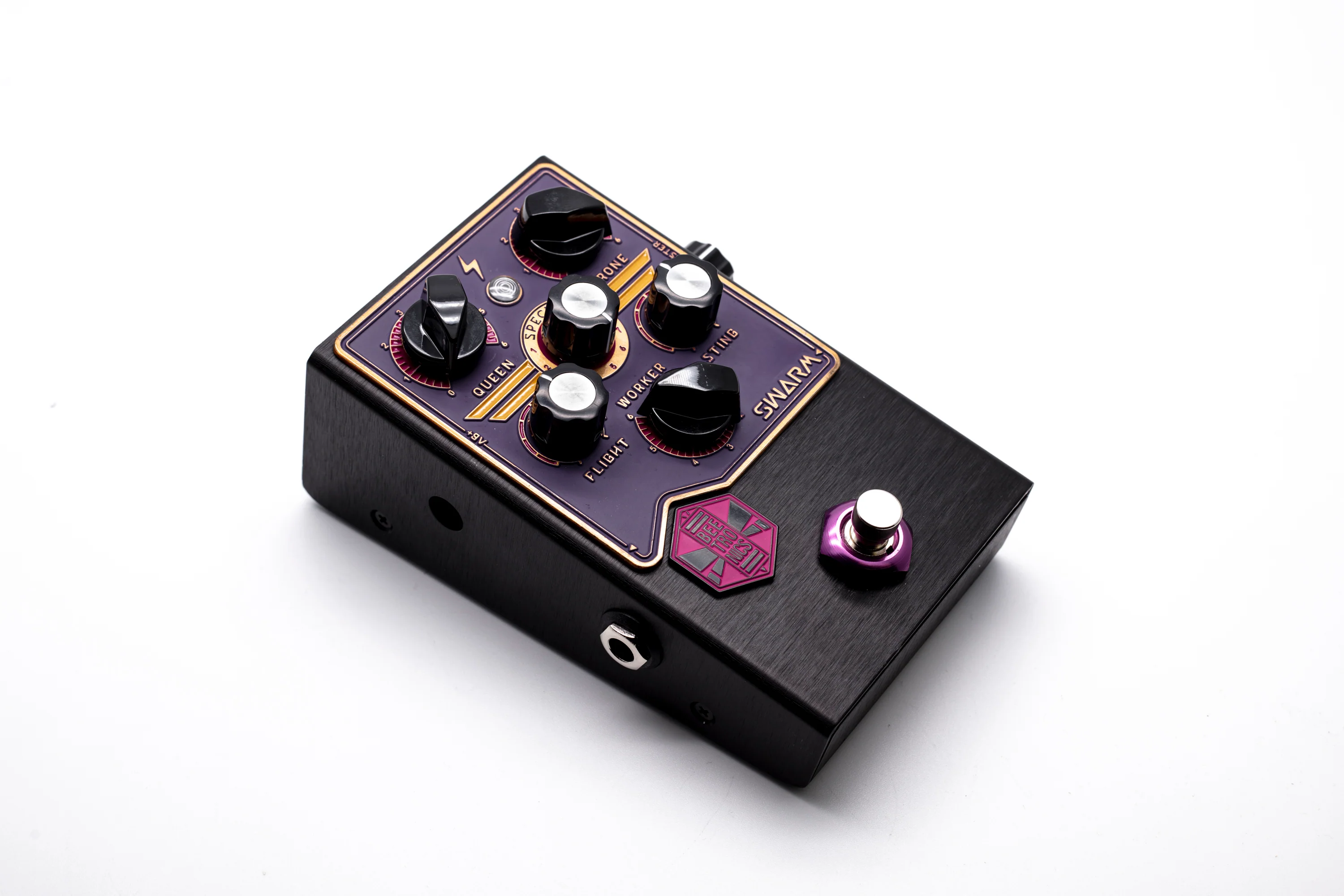 BeetronicsFX Standard Series Limited Run Swarm Purple/Gold/Pink Truetone Music Exclusive Color Fuzz Harmonizer Pedal - Image 2