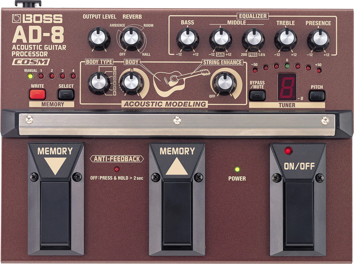 Boss AD-8 Acoustic Guitar Processor Guitar Pedal