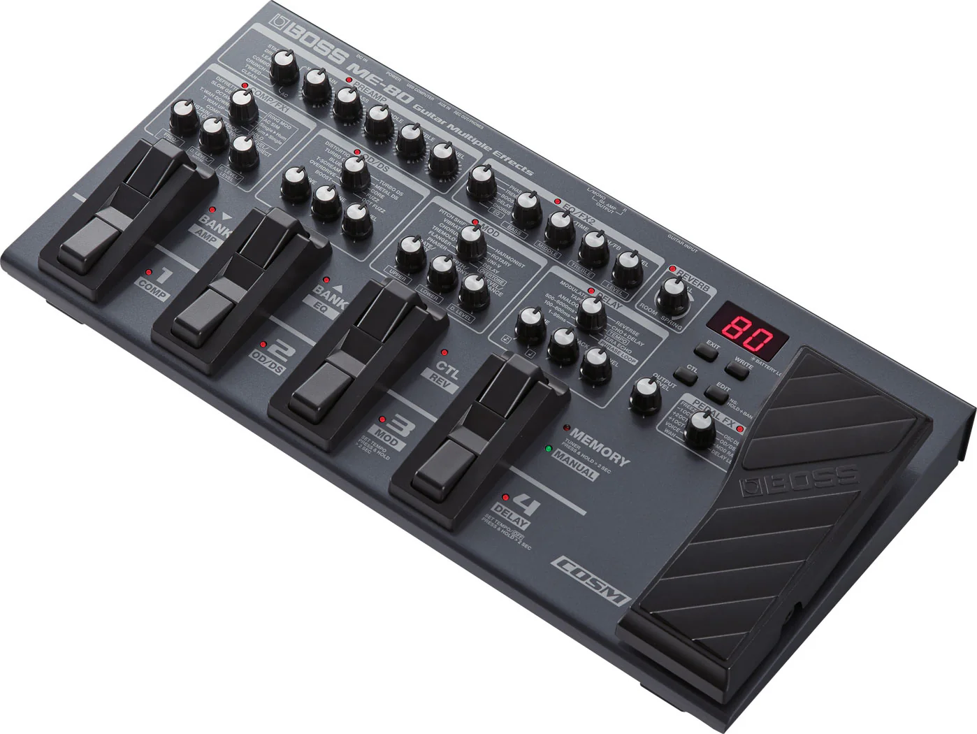 Boss ME-80 Multi Multiple Effect Guitar Pedal Board - Image 5