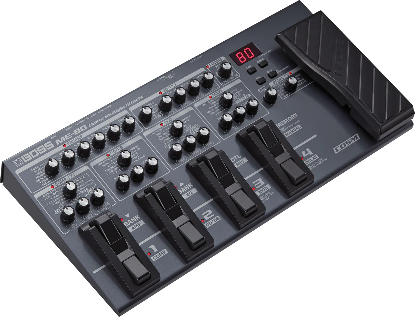 Boss ME-80 Multi Multiple Effect Guitar Pedal Board - Image 9