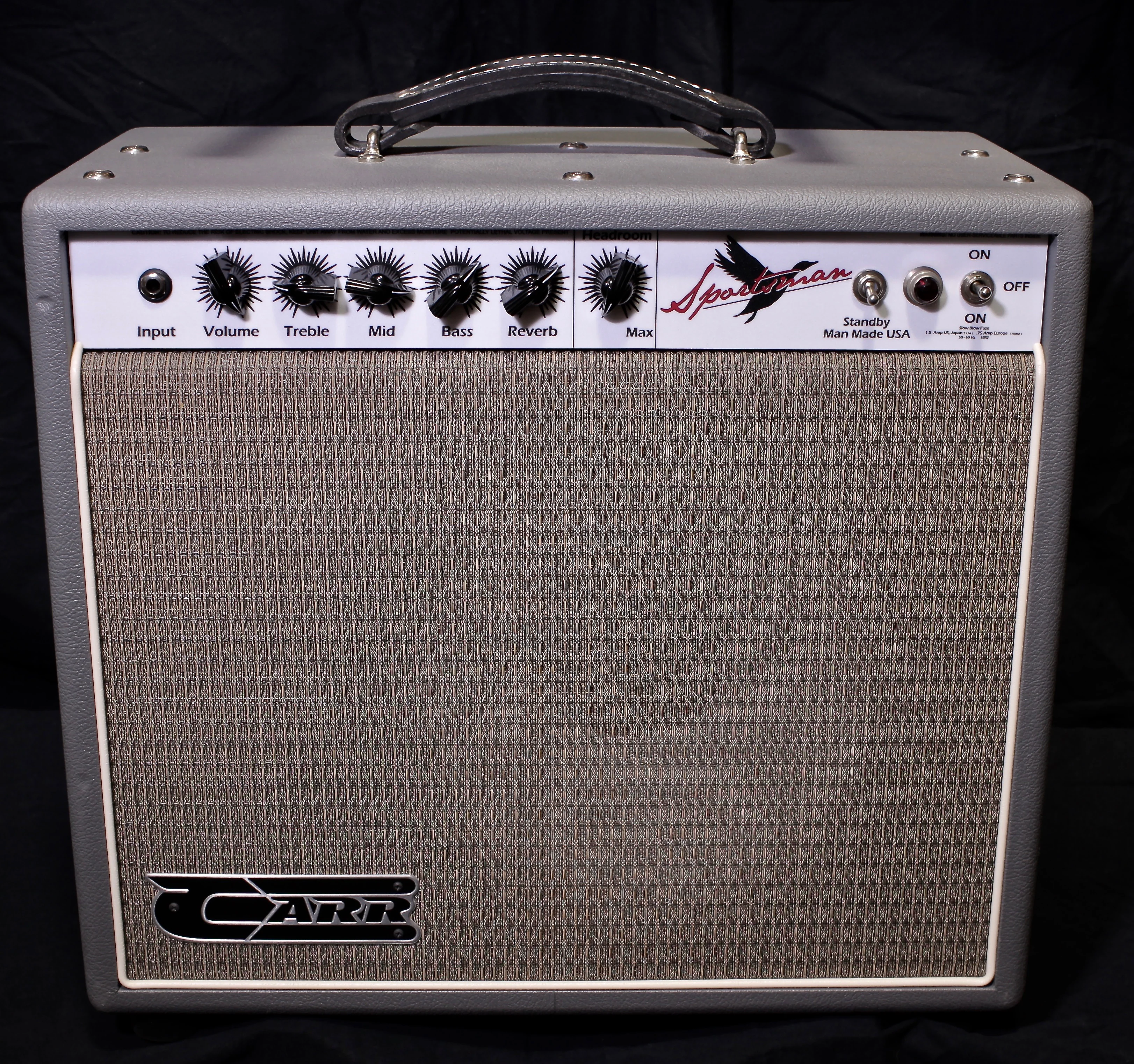 Carr Amps Sportsman 19 Watt 1x12 6V6 Tube Guitar Amplifier Combo Black - Image 2