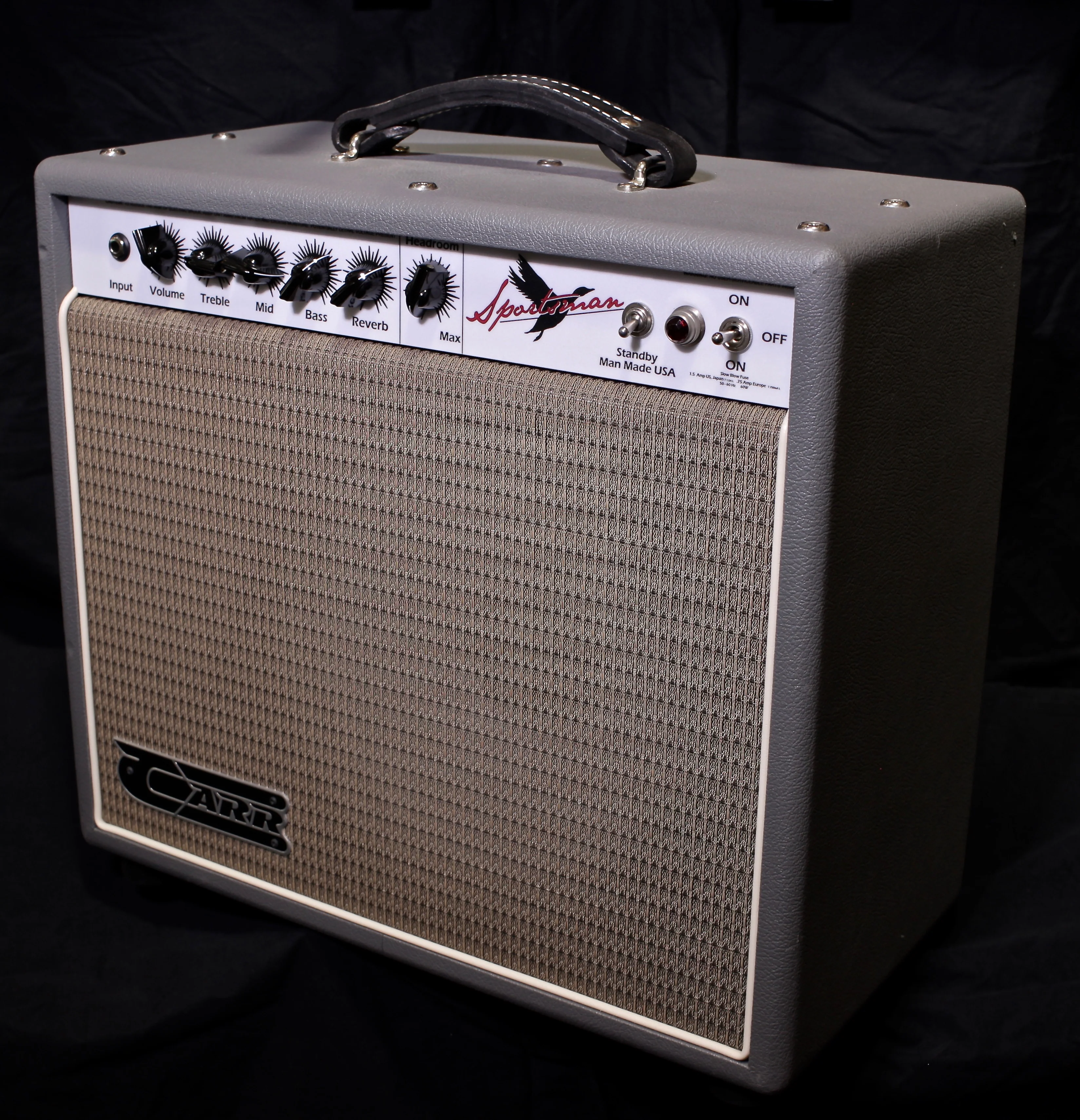 Carr Amps Sportsman 19 Watt 1x12 6V6 Tube Guitar Amplifier Combo Black - Image 3