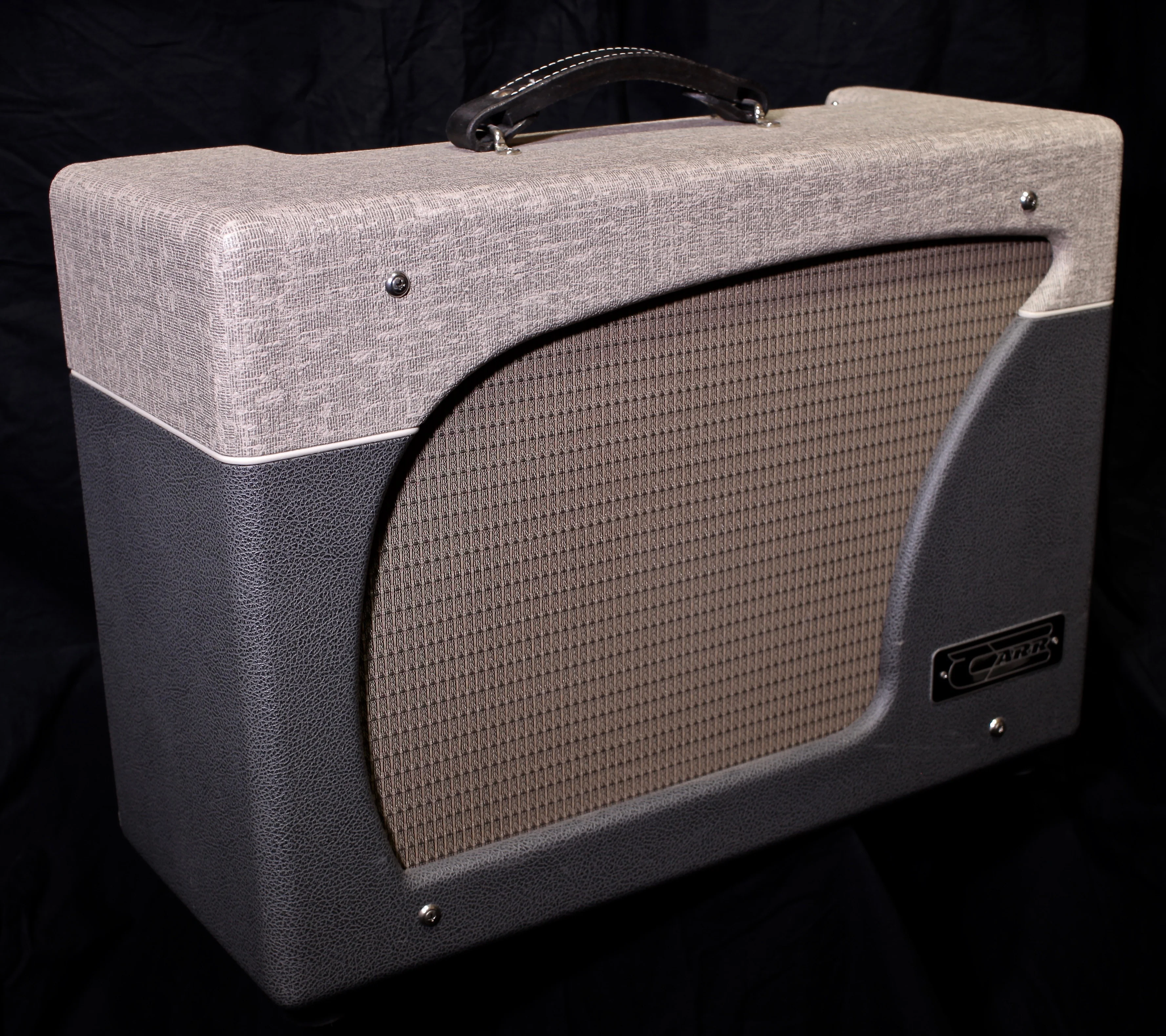 Carr Impala 1x12 Custom Color Fawn Slub/Grey Guitar Amplifier Combo - Image 4